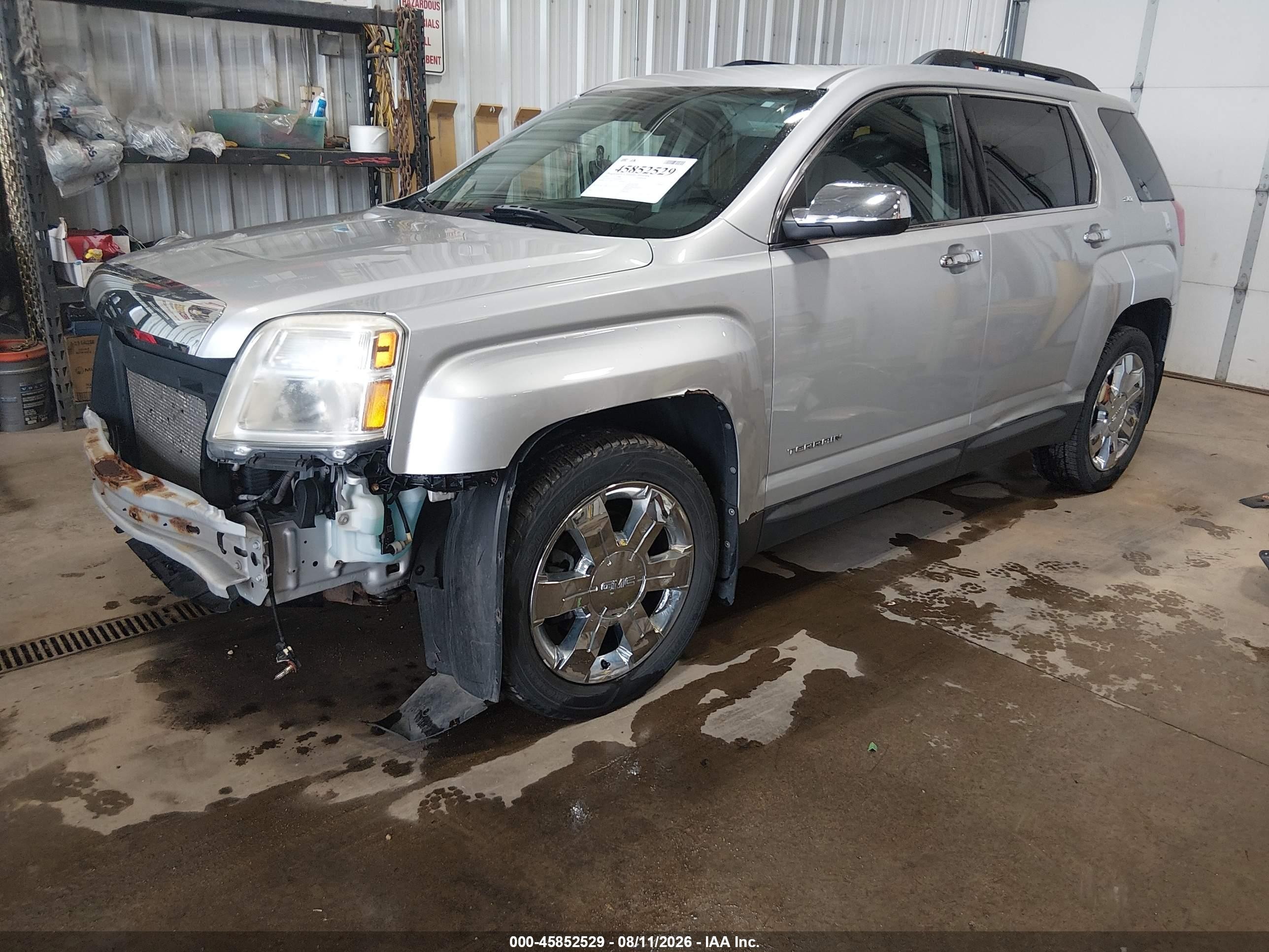2012 Gmc Terrain Slt-1 Silver vin: 2GKFLVE59C6237878