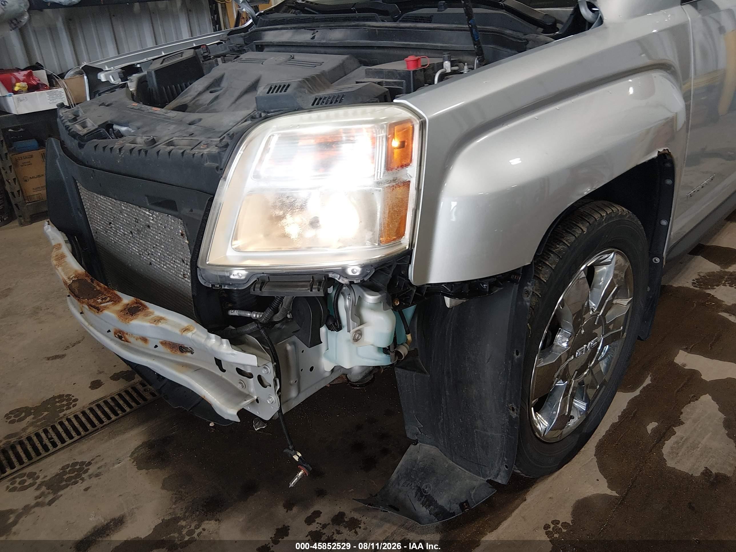 2012 Gmc Terrain Slt-1 Silver vin: 2GKFLVE59C6237878