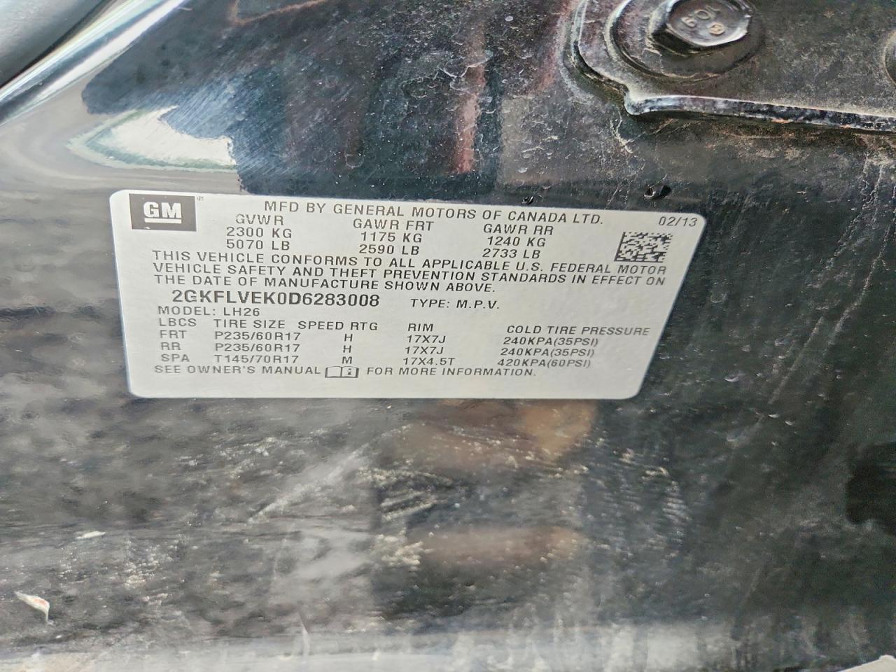 2013 Gmc Terrain Slt Black vin: 2GKFLVEK0D6283008