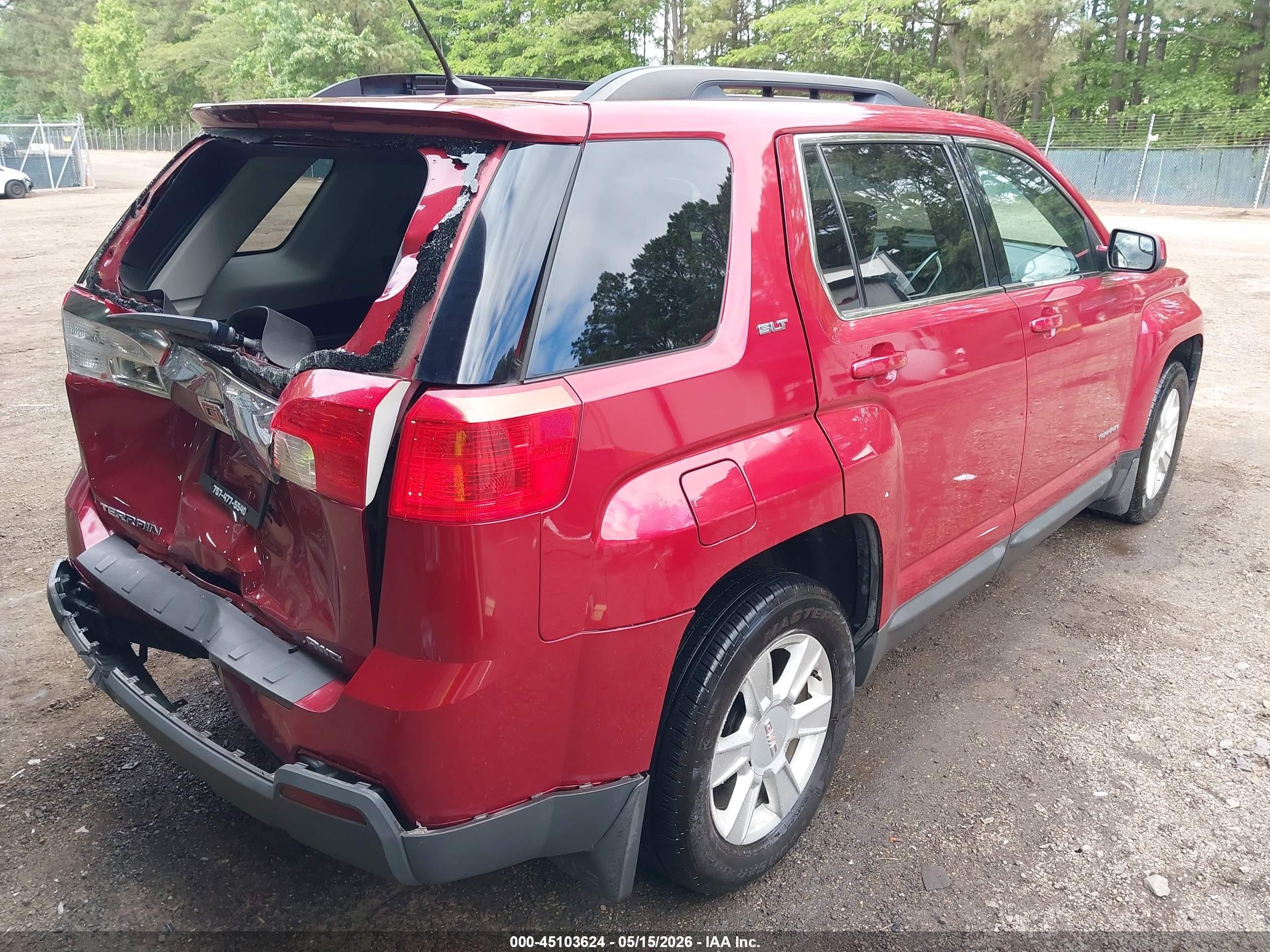 2013 Gmc Terrain Slt-1 Red vin: 2GKFLVEK0D6304391