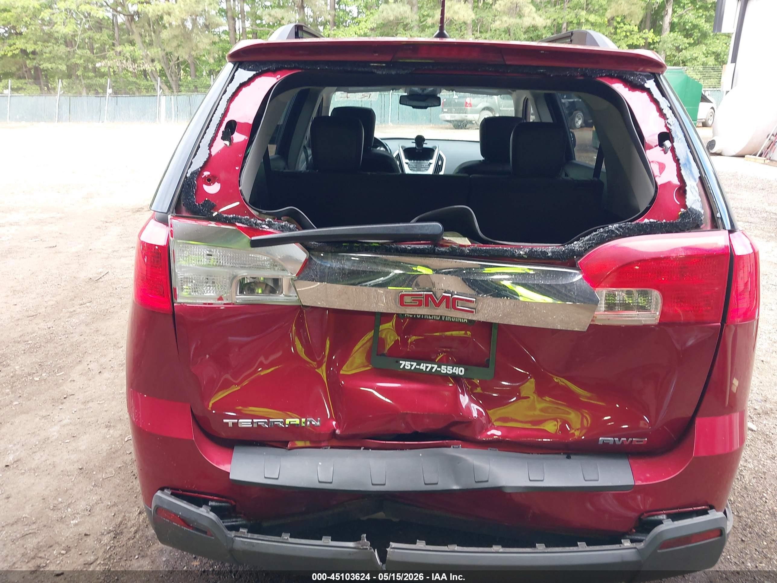 2013 Gmc Terrain Slt-1 Red vin: 2GKFLVEK0D6304391