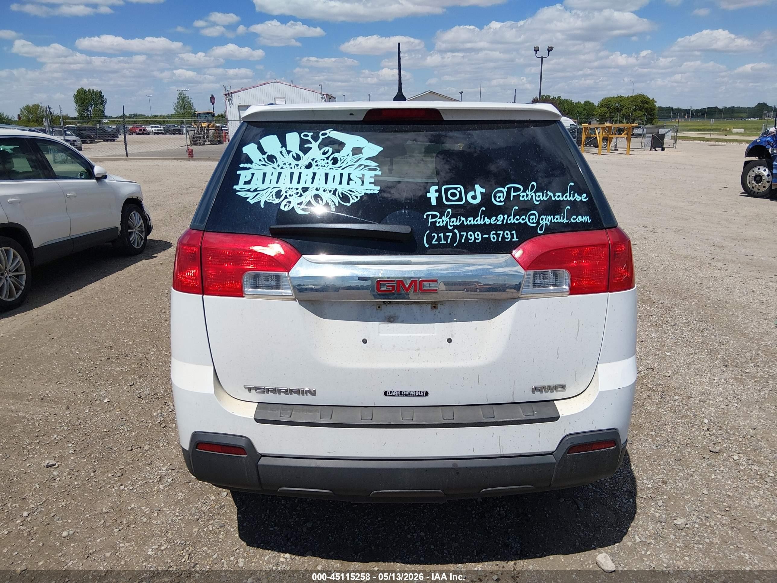 2014 Gmc Terrain Sle-1 White vin: 2GKFLVEK0E6359702