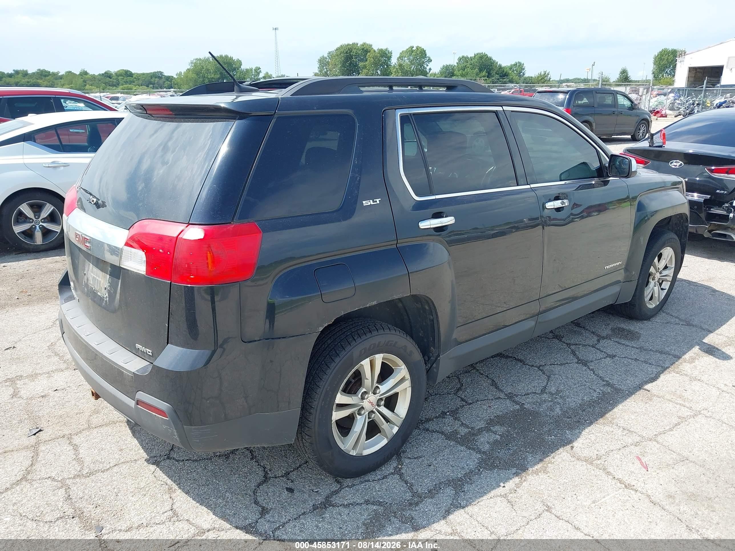 2013 Gmc Terrain Slt-1 Black vin: 2GKFLVEK1D6384431