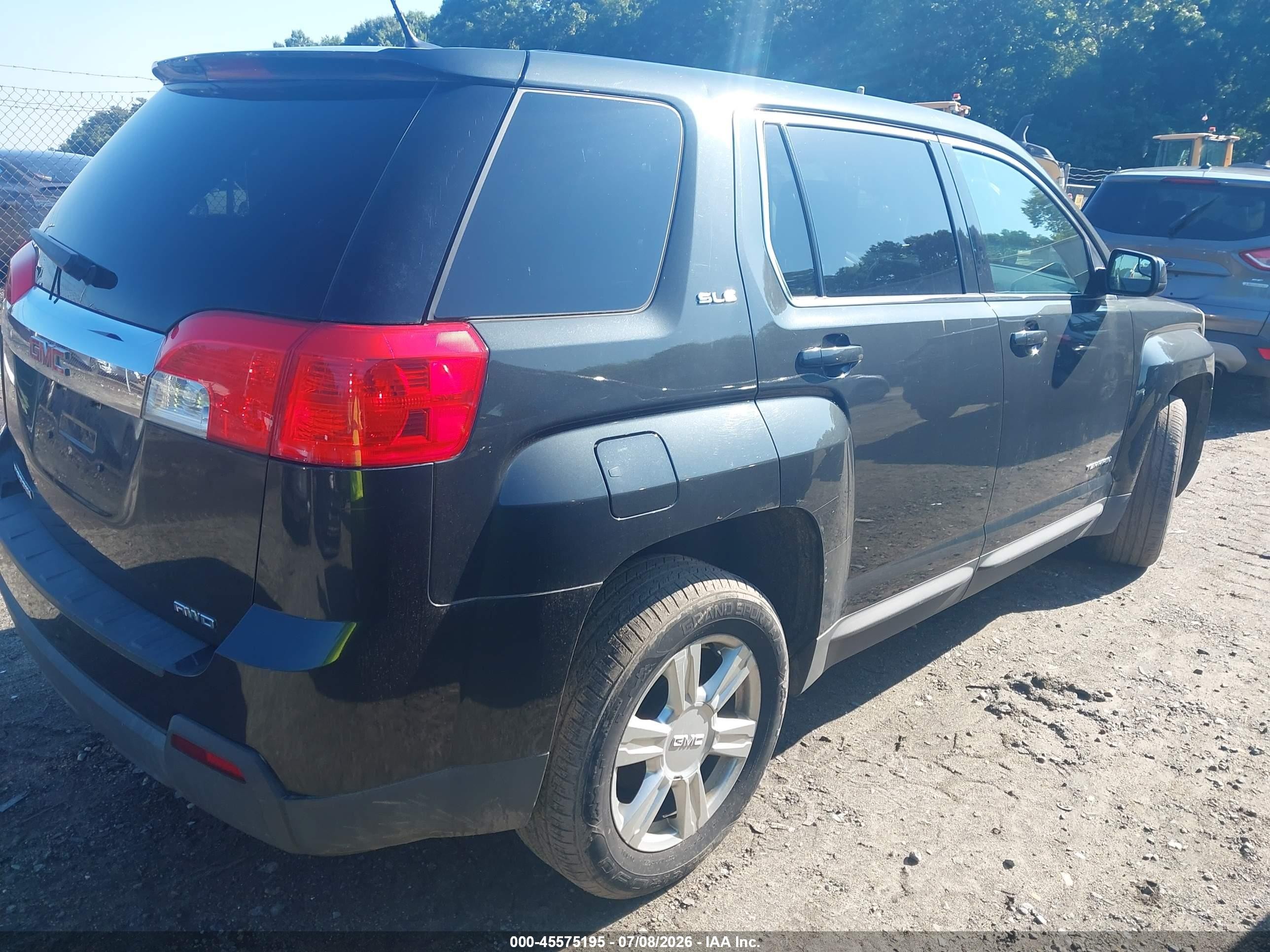 2014 Gmc Terrain Sle-1 Black vin: 2GKFLVEK1E6147150
