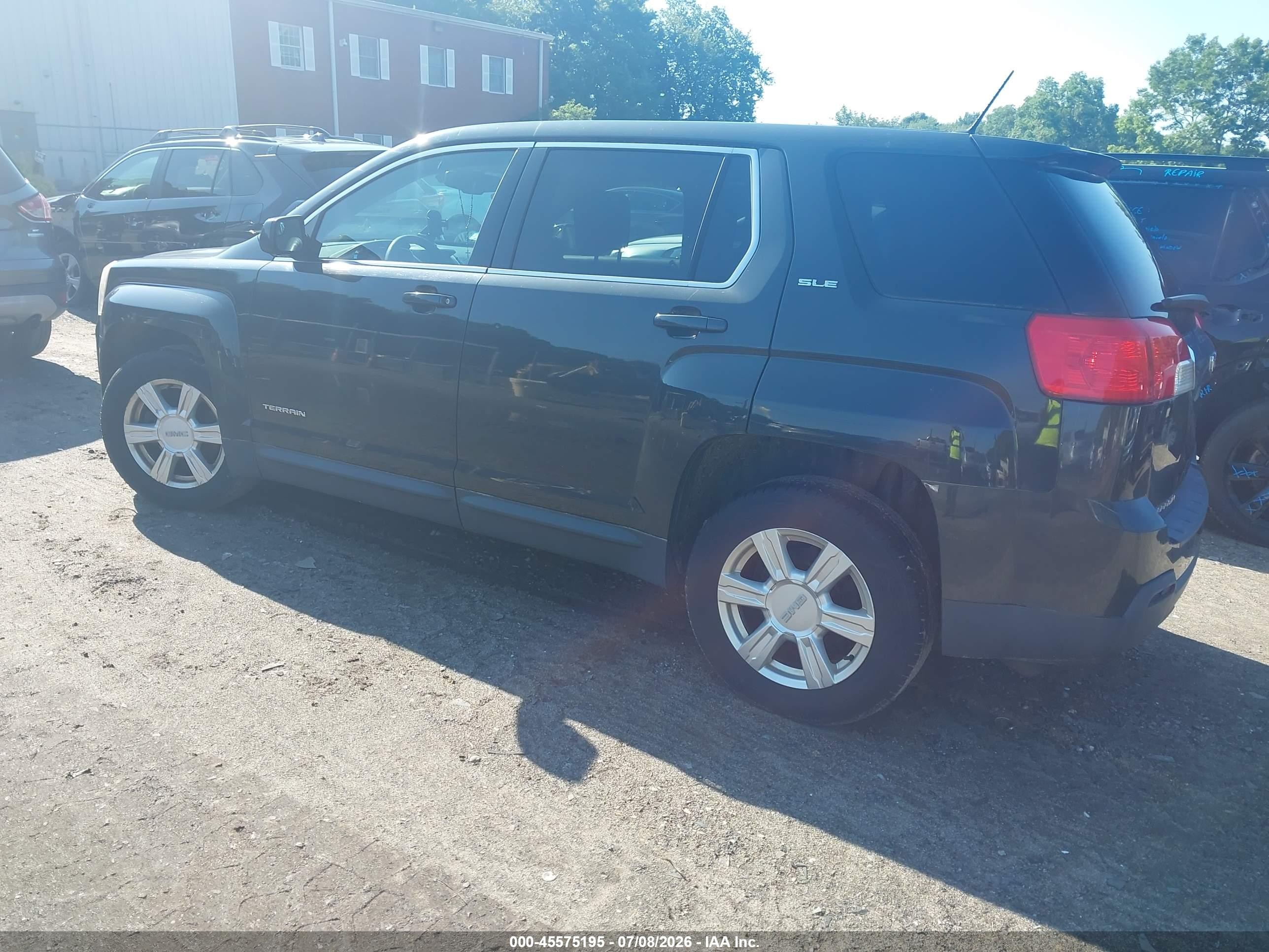 2014 Gmc Terrain Sle-1 Black vin: 2GKFLVEK1E6147150