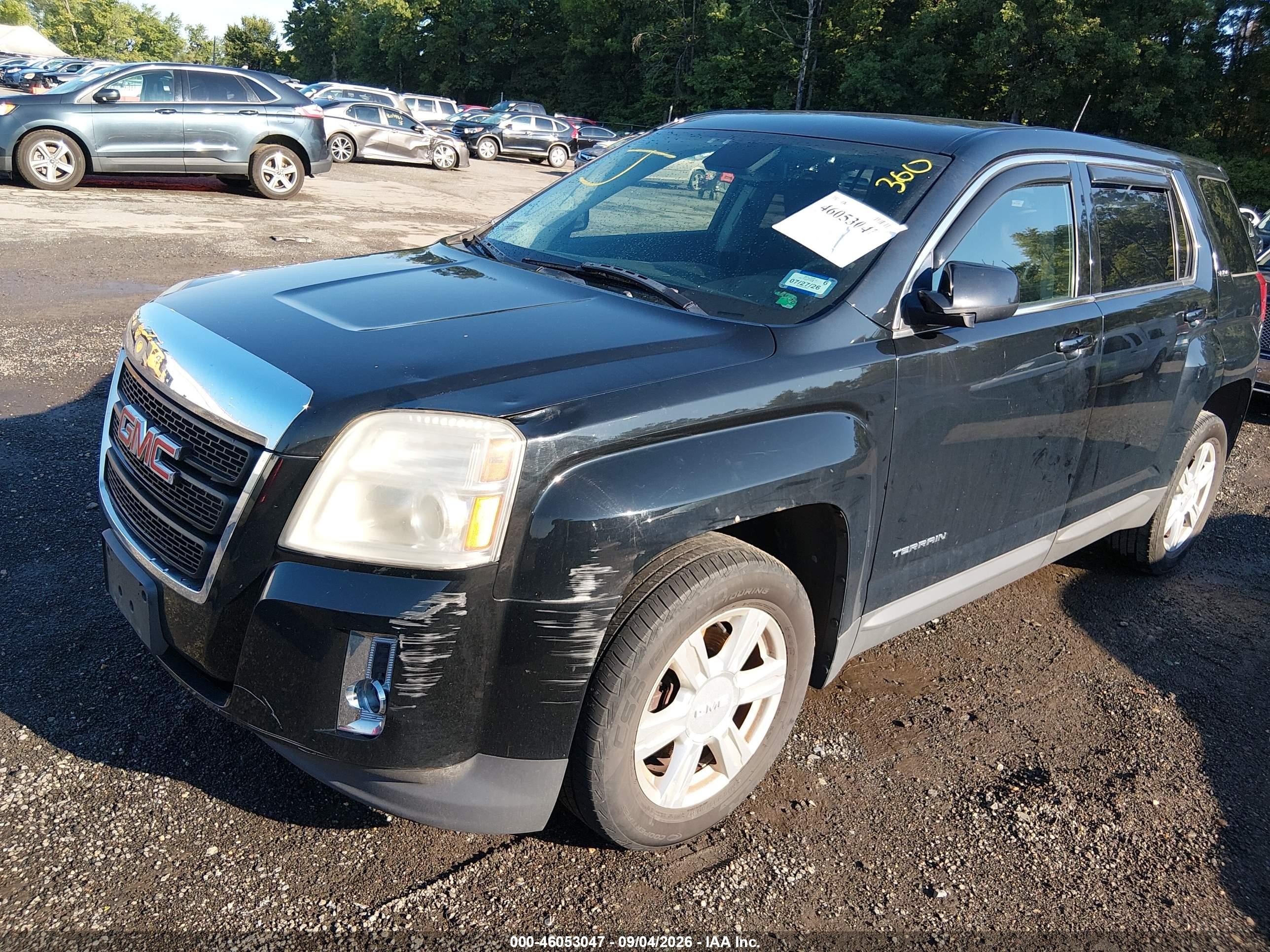 2014 Gmc Terrain Sle-1 Black vin: 2GKFLVEK1E6178043