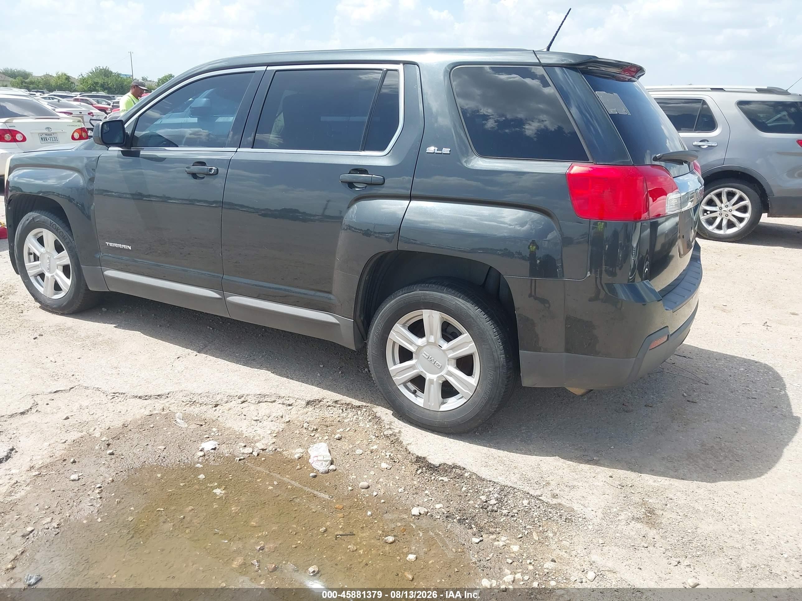 2014 Gmc Terrain Sle-1 Gray vin: 2GKFLVEK1E6280586