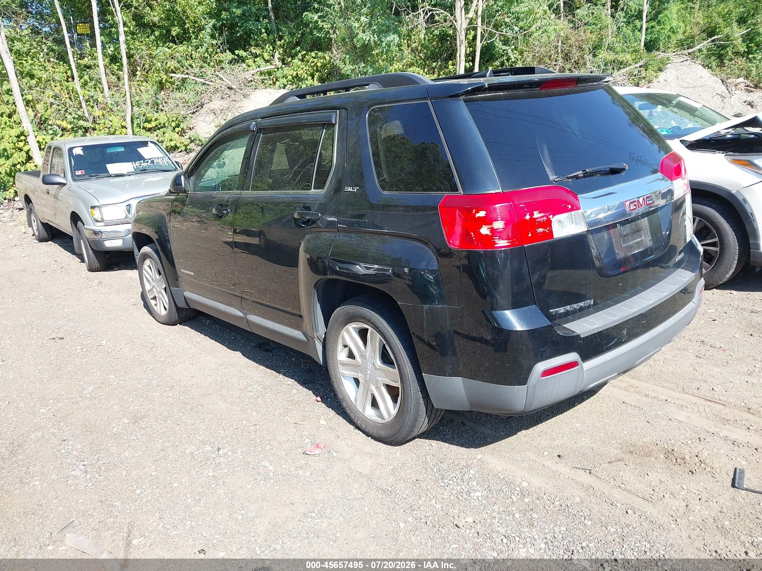 2012 Gmc Terrain Slt-1 Black vin: 2GKFLVEK2C6216523