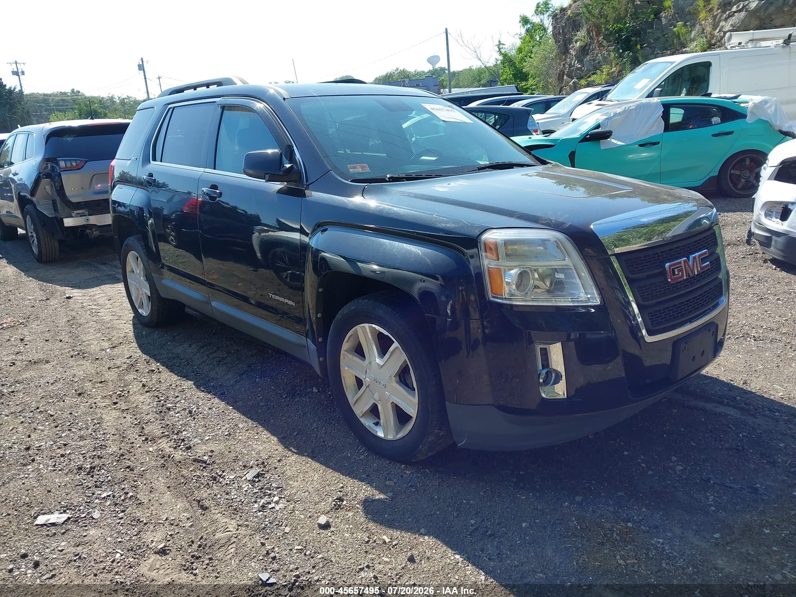 2012 Gmc Terrain Slt-1 Black vin: 2GKFLVEK2C6216523