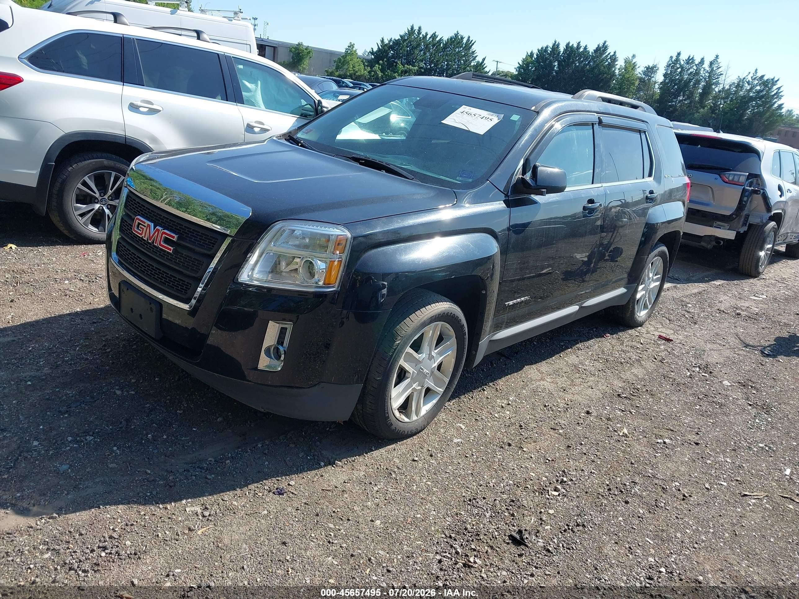 2012 Gmc Terrain Slt-1 Black vin: 2GKFLVEK2C6216523