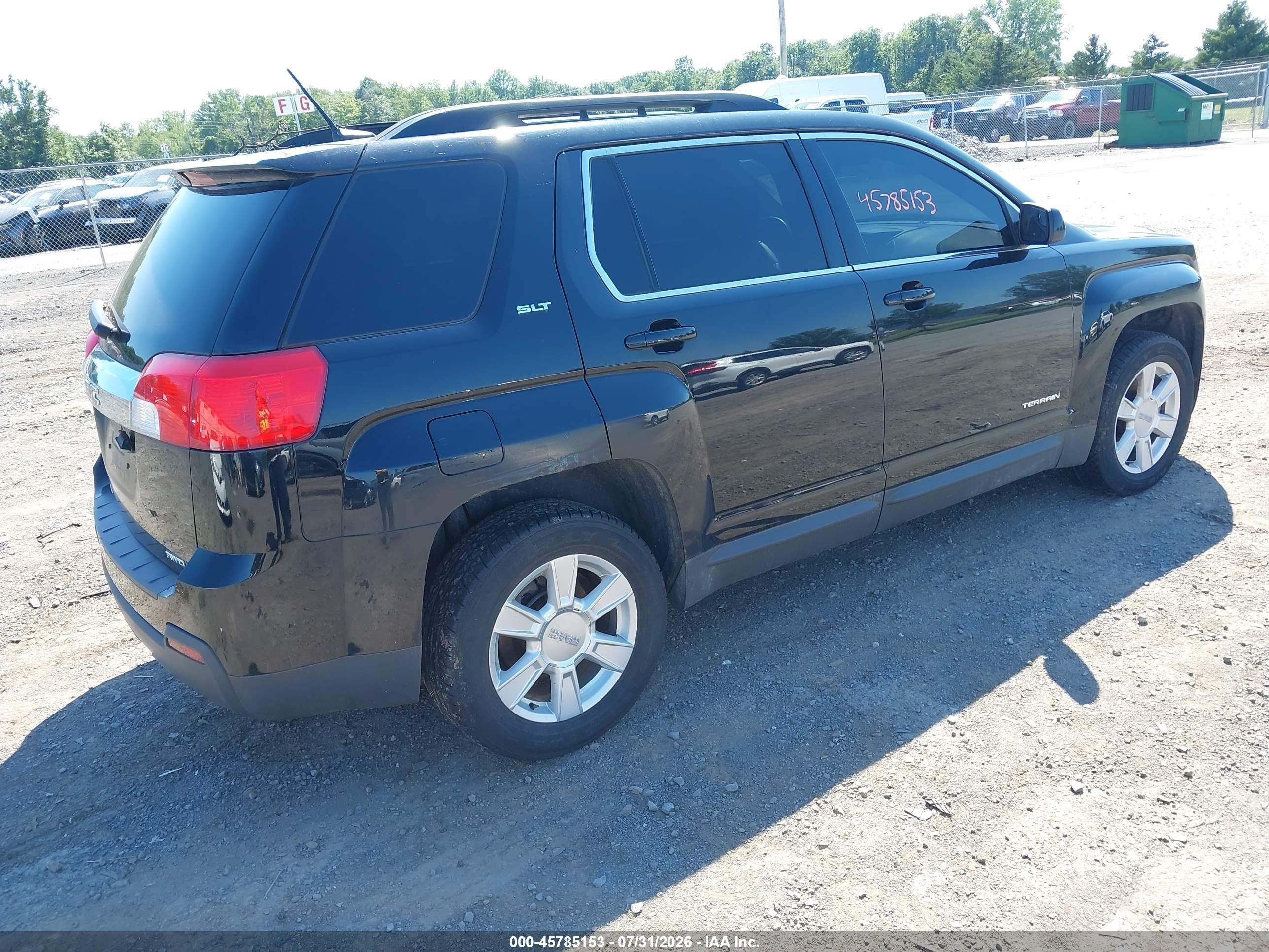 2013 Gmc Terrain Slt-1 Black vin: 2GKFLVEK2D6175697