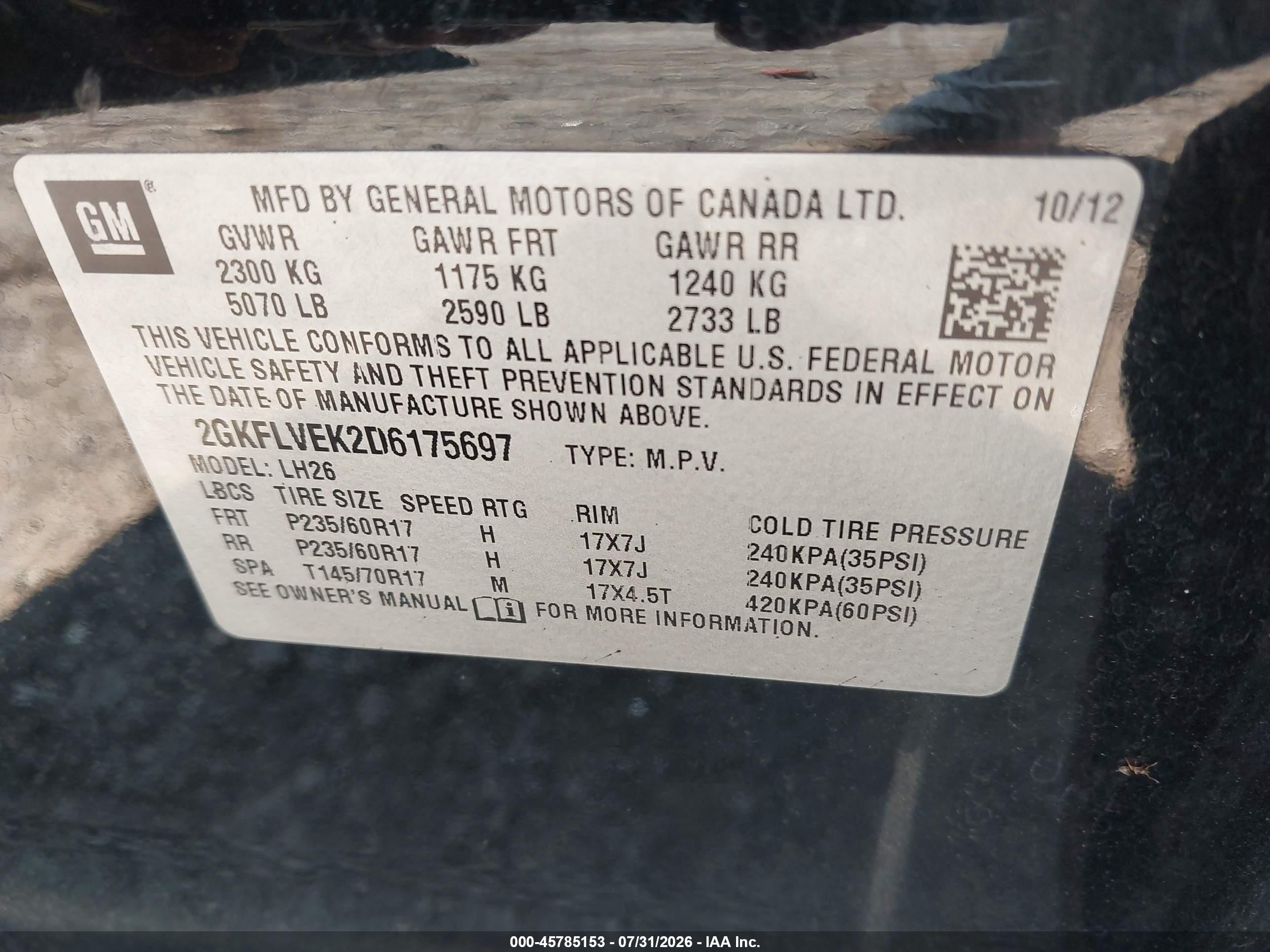 2013 Gmc Terrain Slt-1 Black vin: 2GKFLVEK2D6175697