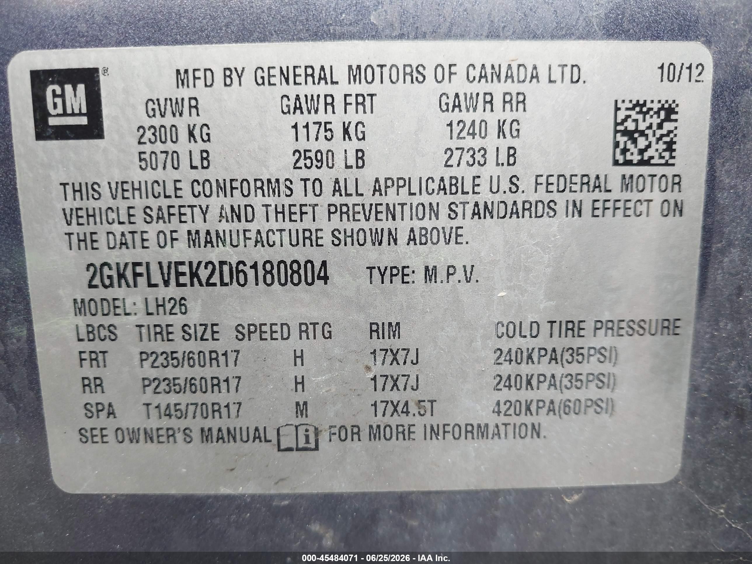2013 Gmc Terrain Slt-1 Blue vin: 2GKFLVEK2D6180804