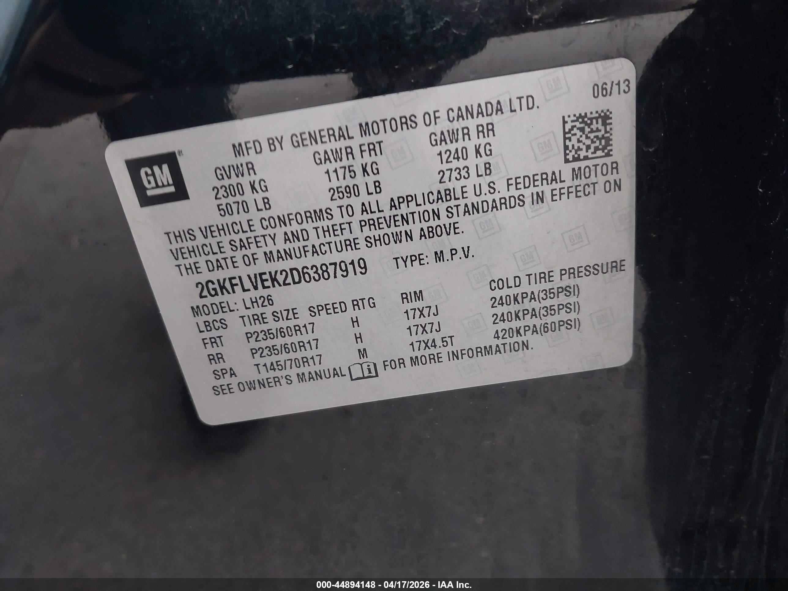 2013 Gmc Terrain Slt-1 Черный vin: 2GKFLVEK2D6387919