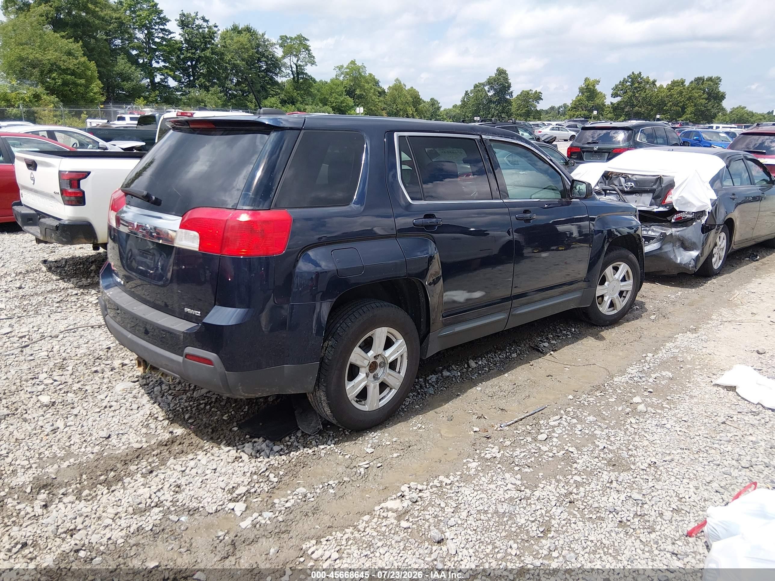 2015 Gmc Terrain Sle-1 Blue vin: 2GKFLVEK2F6152245