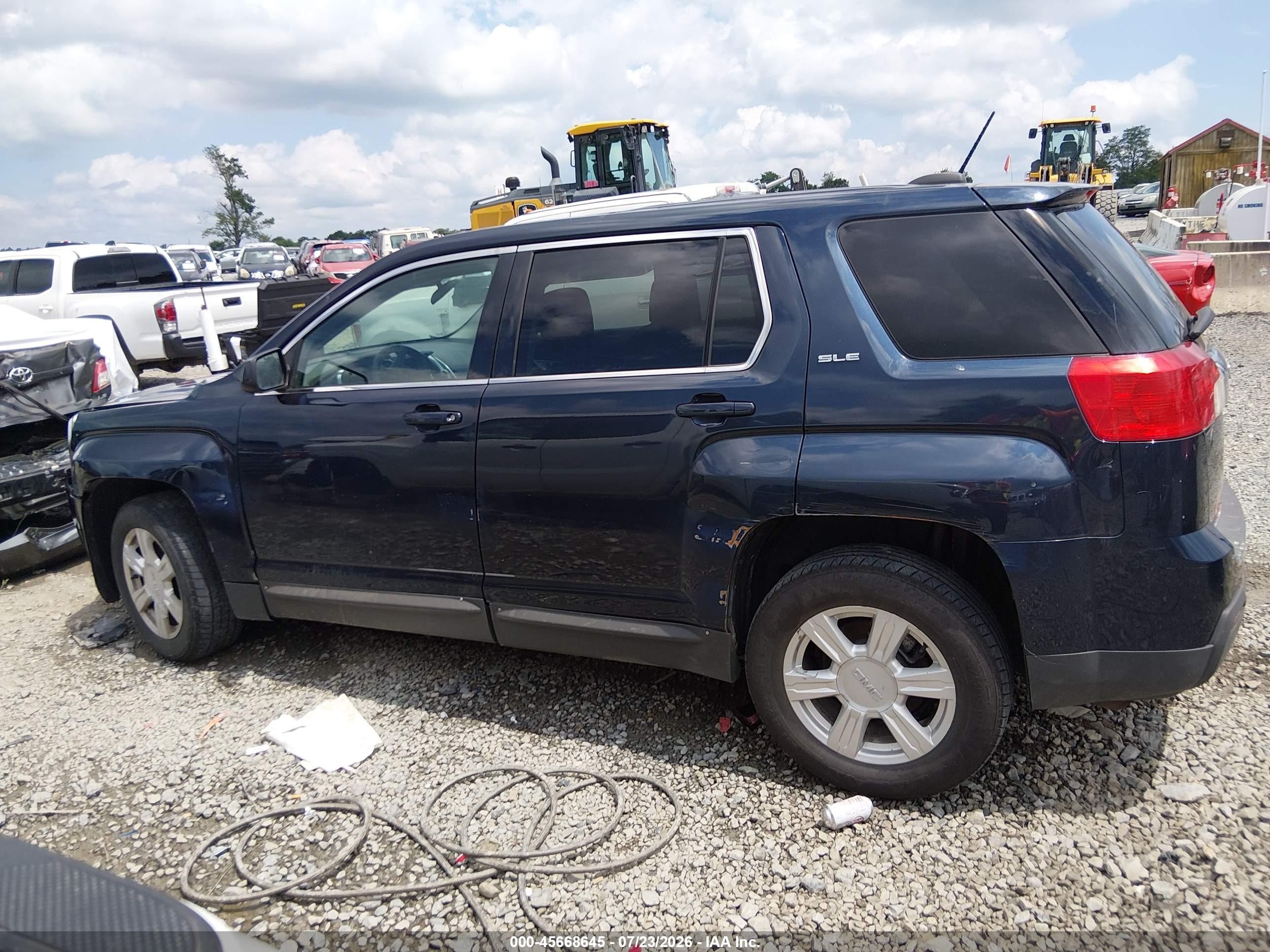 2015 Gmc Terrain Sle-1 Blue vin: 2GKFLVEK2F6152245