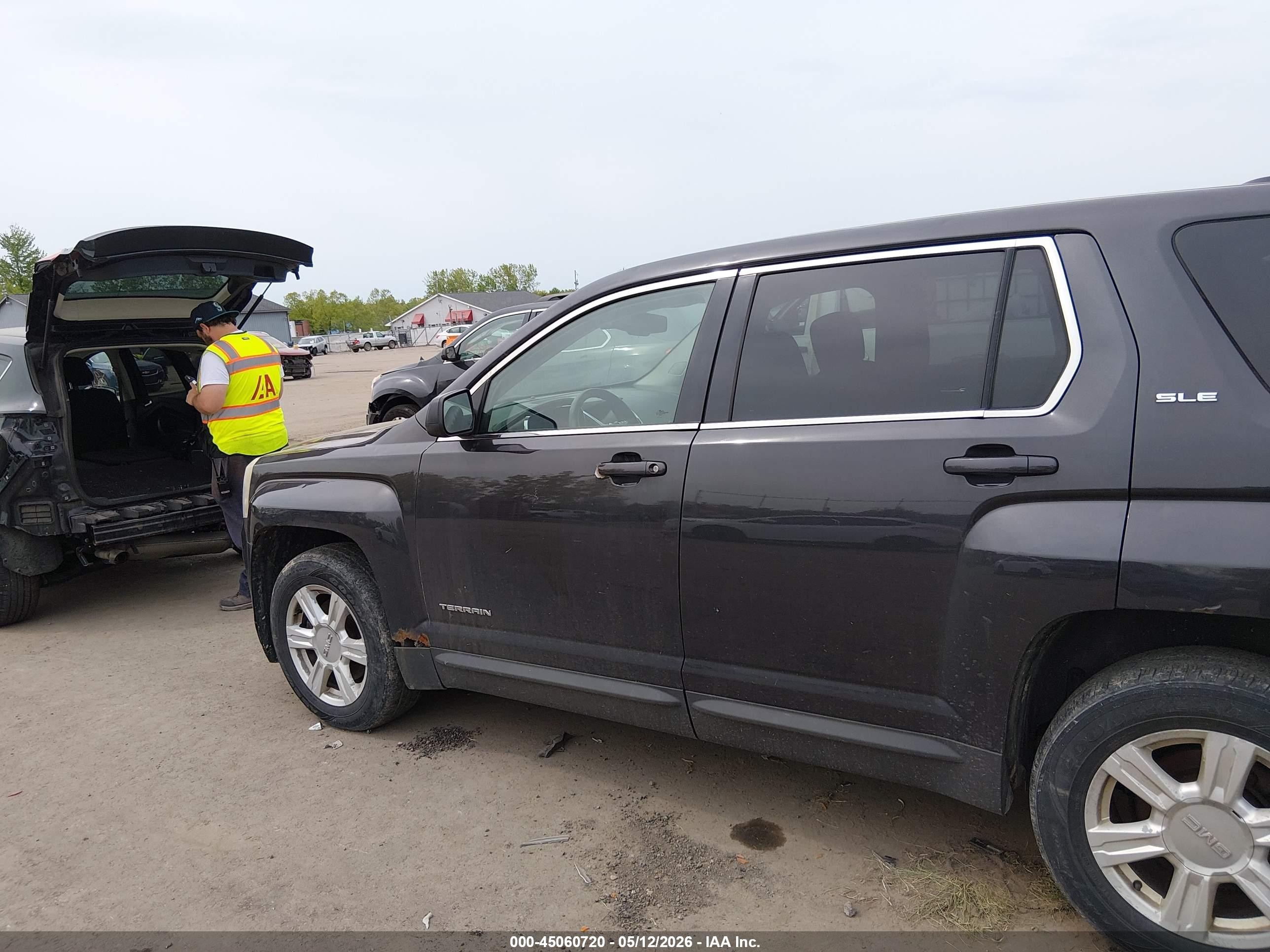 2015 Gmc Terrain Sle-1 Gray vin: 2GKFLVEK2F6201072