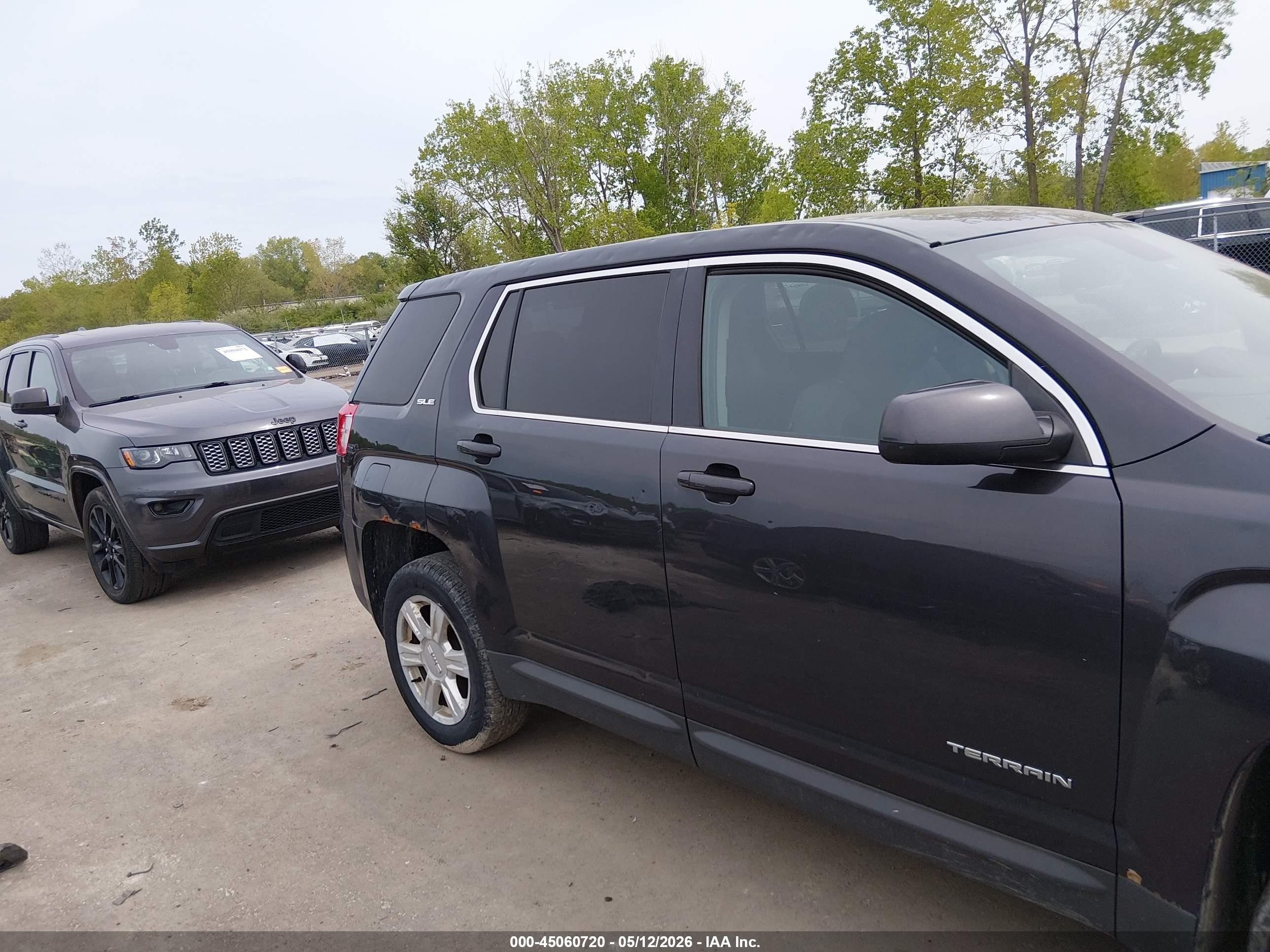 2015 Gmc Terrain Sle-1 Gray vin: 2GKFLVEK2F6201072