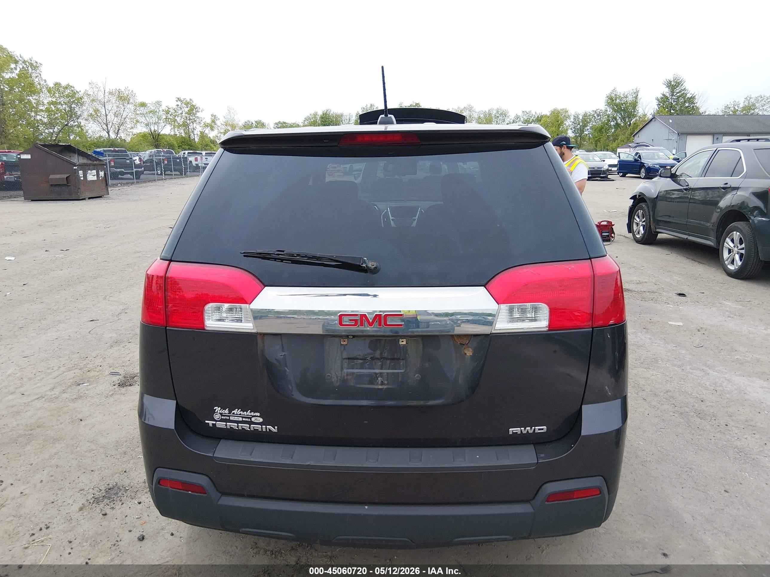 2015 Gmc Terrain Sle-1 Gray vin: 2GKFLVEK2F6201072