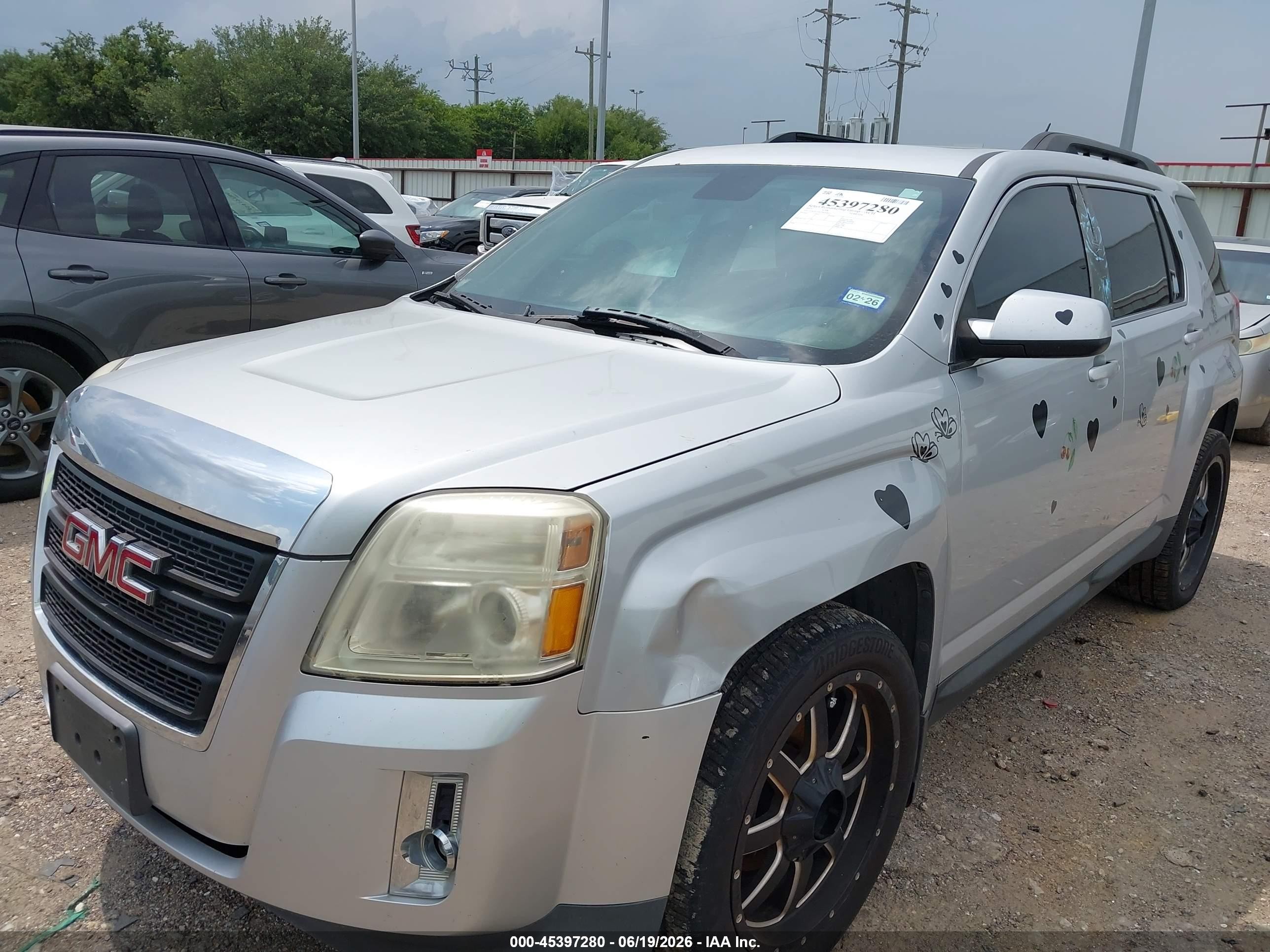 2013 Gmc Terrain Slt-1 Silver vin: 2GKFLVEK3D6264033