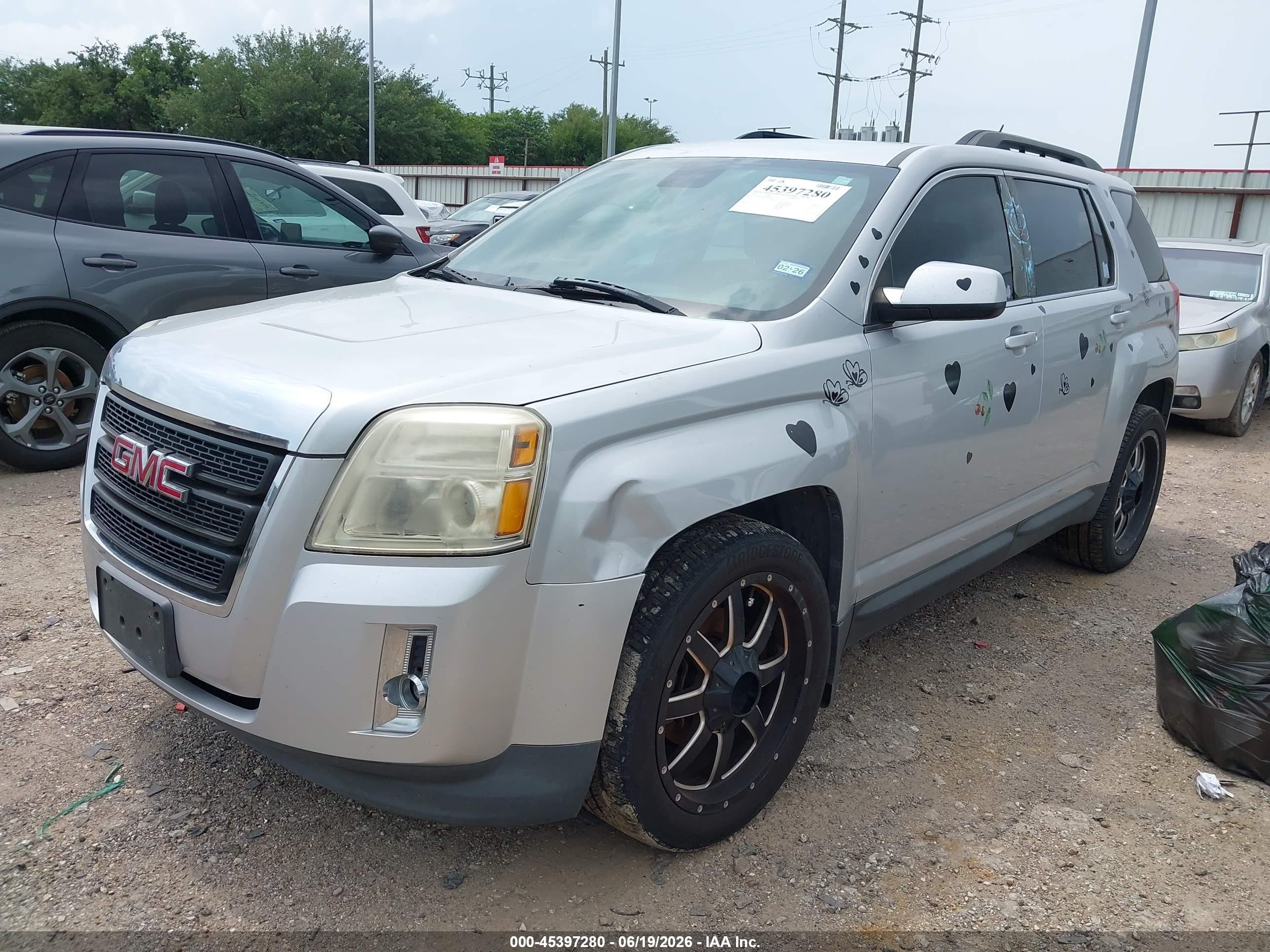 2013 Gmc Terrain Slt-1 Silver vin: 2GKFLVEK3D6264033