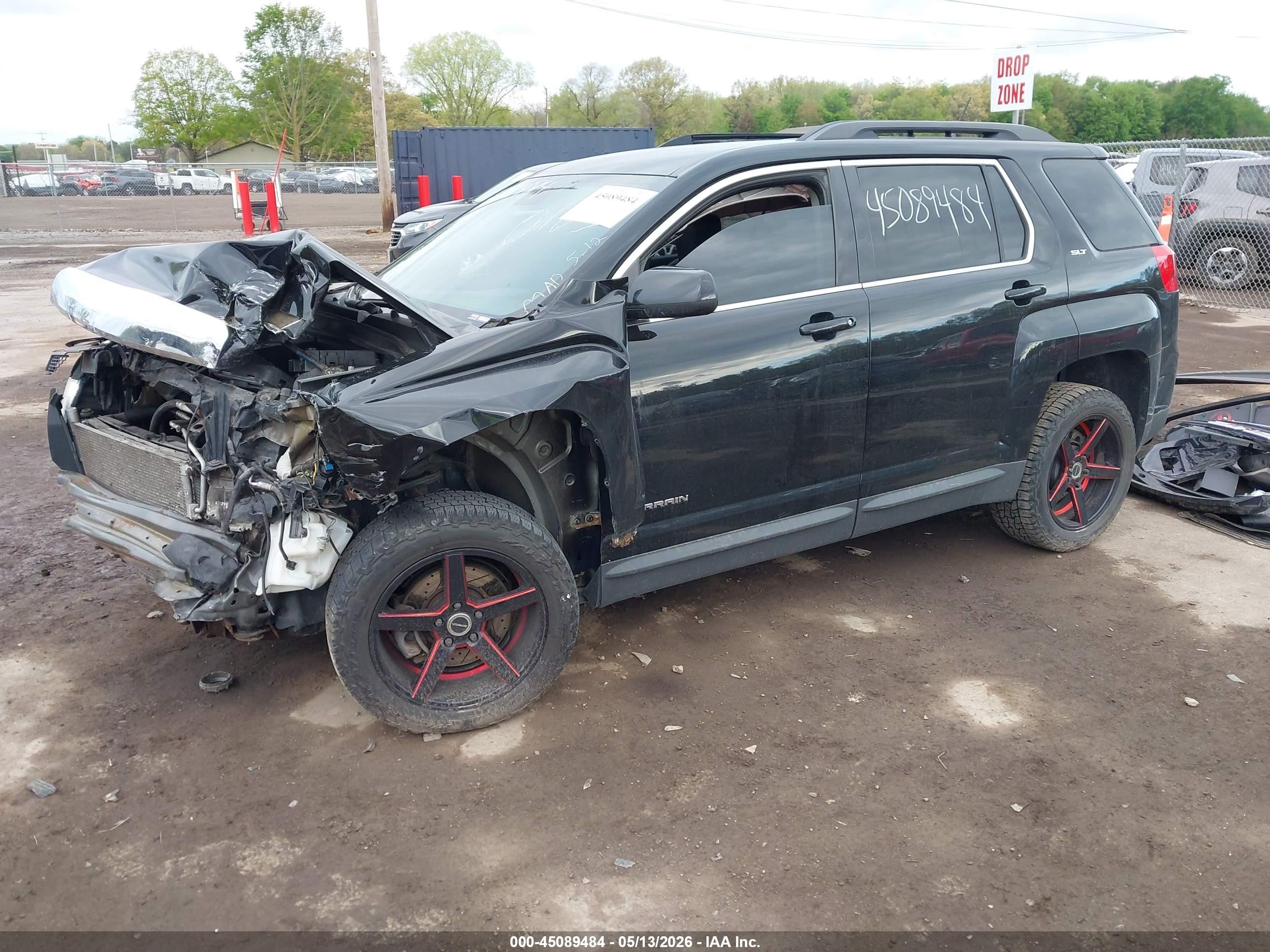 2013 Gmc Terrain Slt-1 Black vin: 2GKFLVEK3D6360163