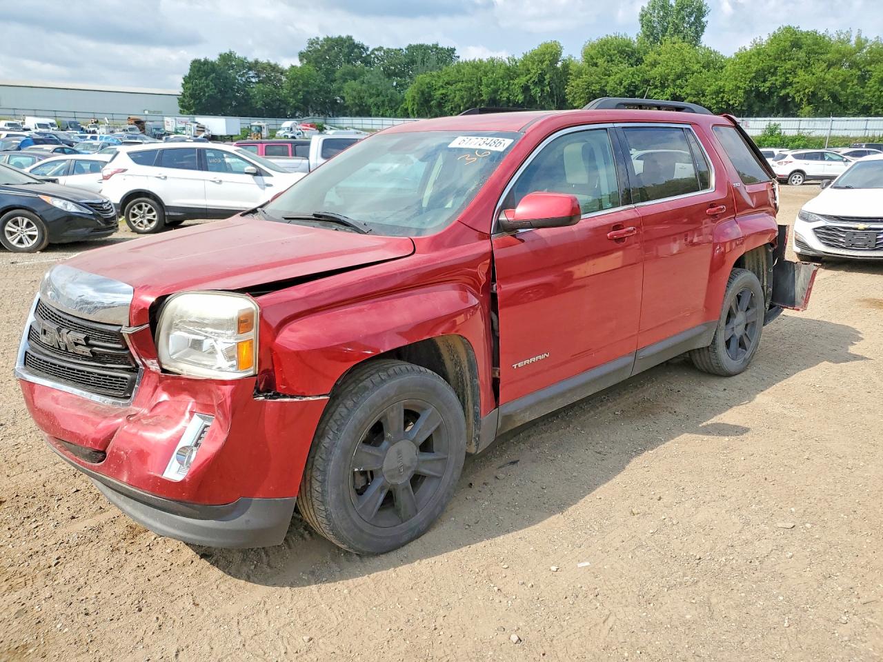 2013 Gmc Terrain Slt Red vin: 2GKFLVEK3D6360566