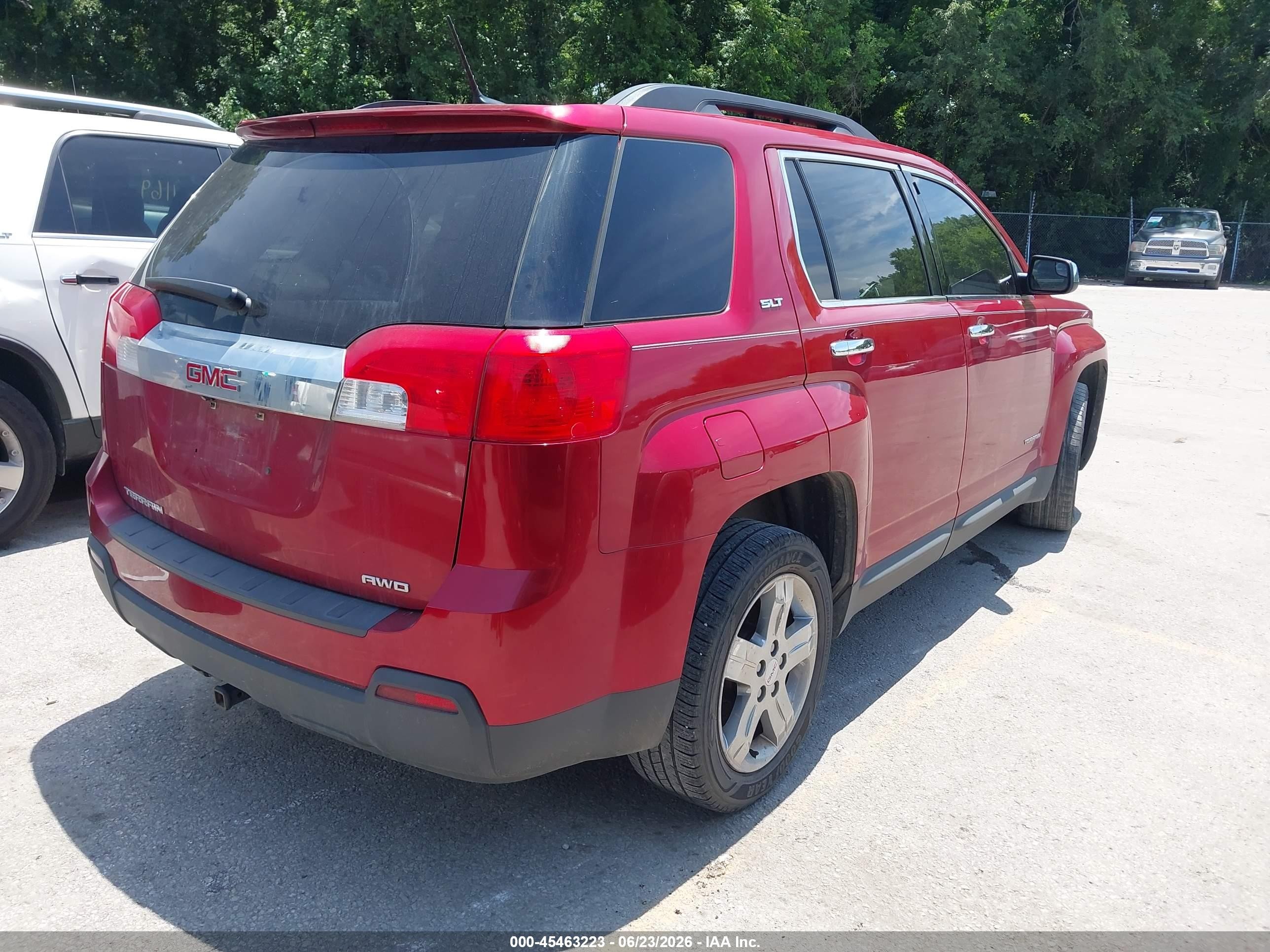 2013 Gmc Terrain Slt-1 Red vin: 2GKFLVEK3D6424475