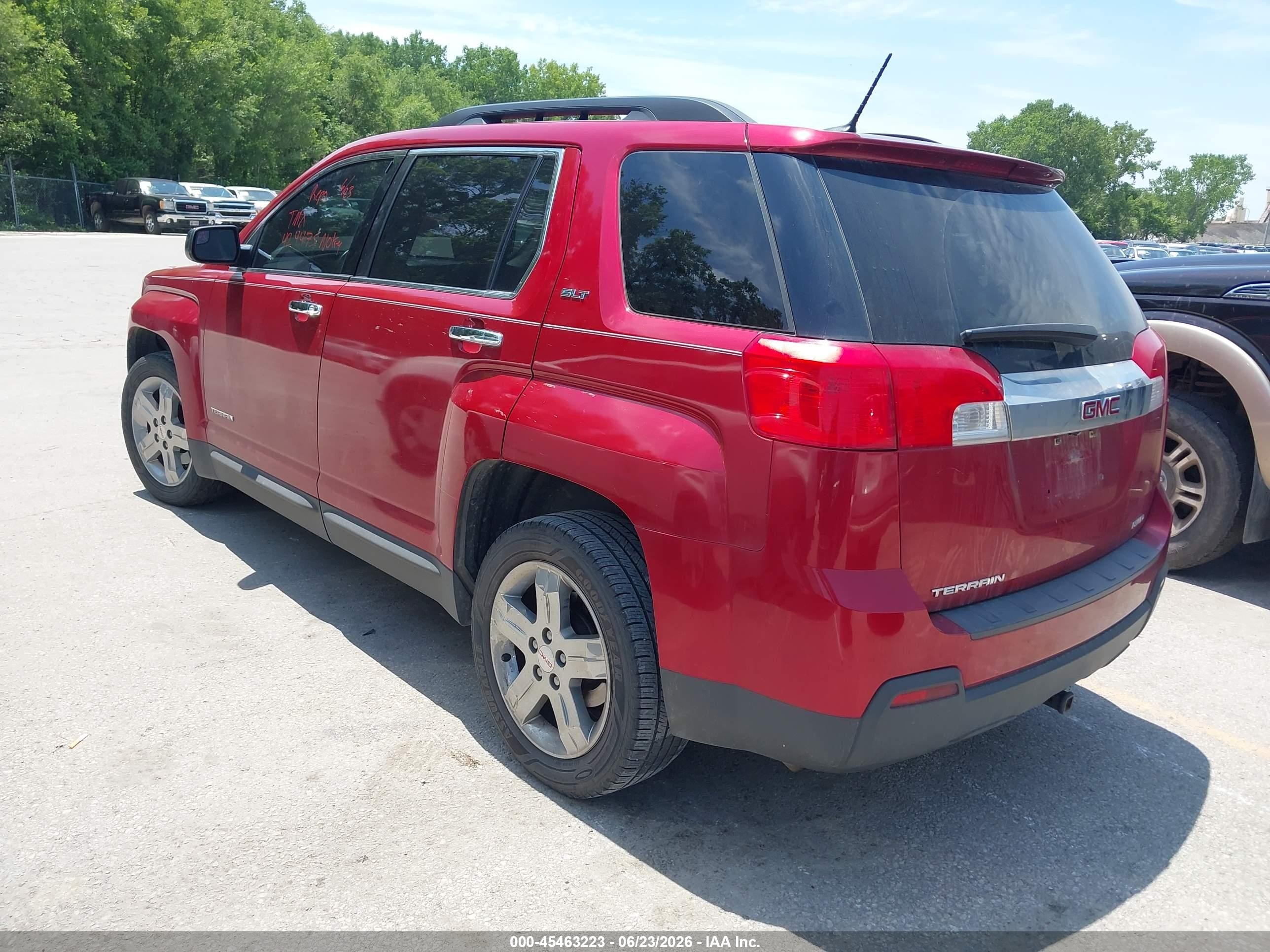 2013 Gmc Terrain Slt-1 Red vin: 2GKFLVEK3D6424475