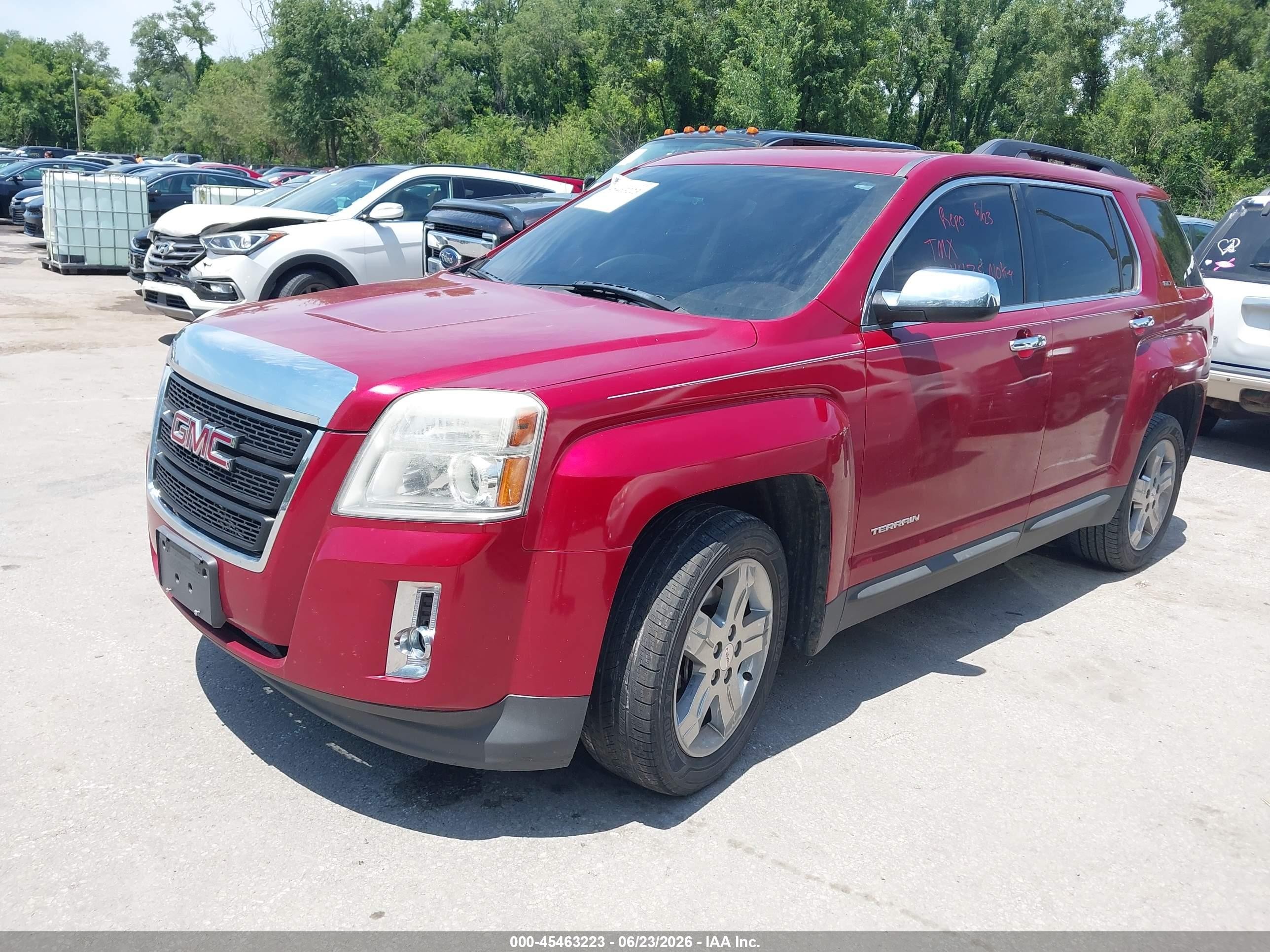 2013 Gmc Terrain Slt-1 Red vin: 2GKFLVEK3D6424475