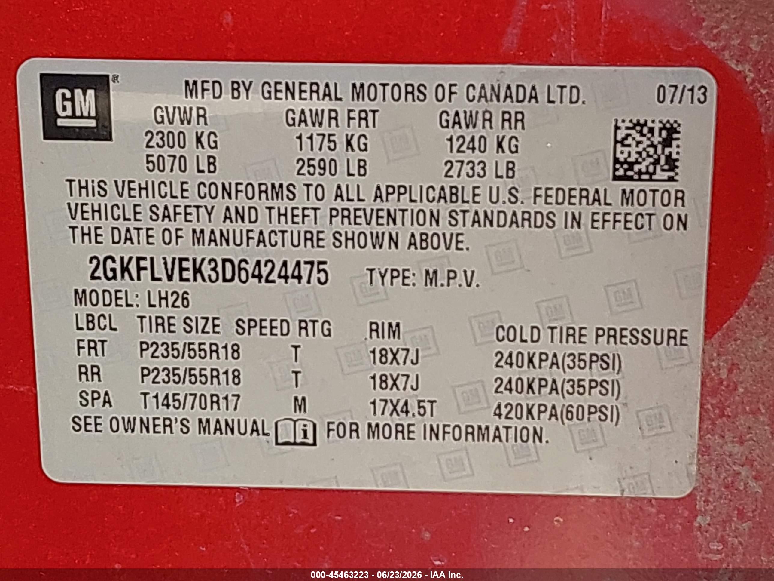 2013 Gmc Terrain Slt-1 Red vin: 2GKFLVEK3D6424475