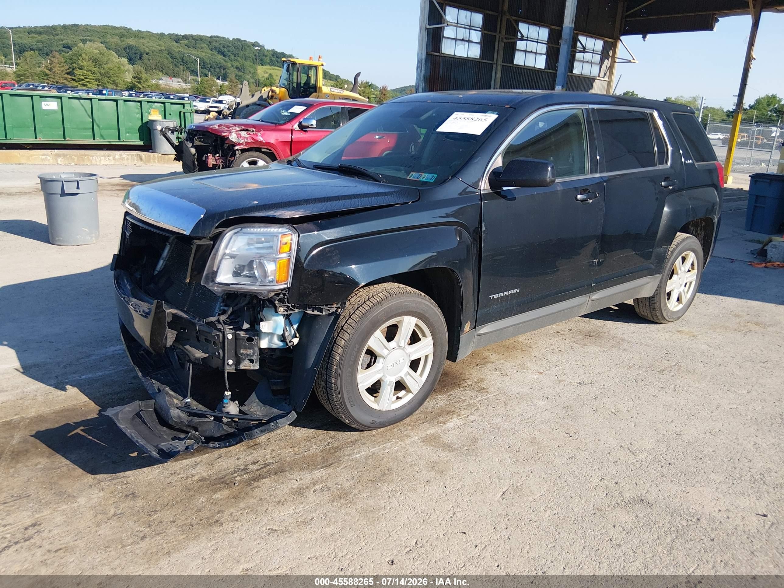 2015 Gmc Terrain Sle-1 Black vin: 2GKFLVEK3F6268604