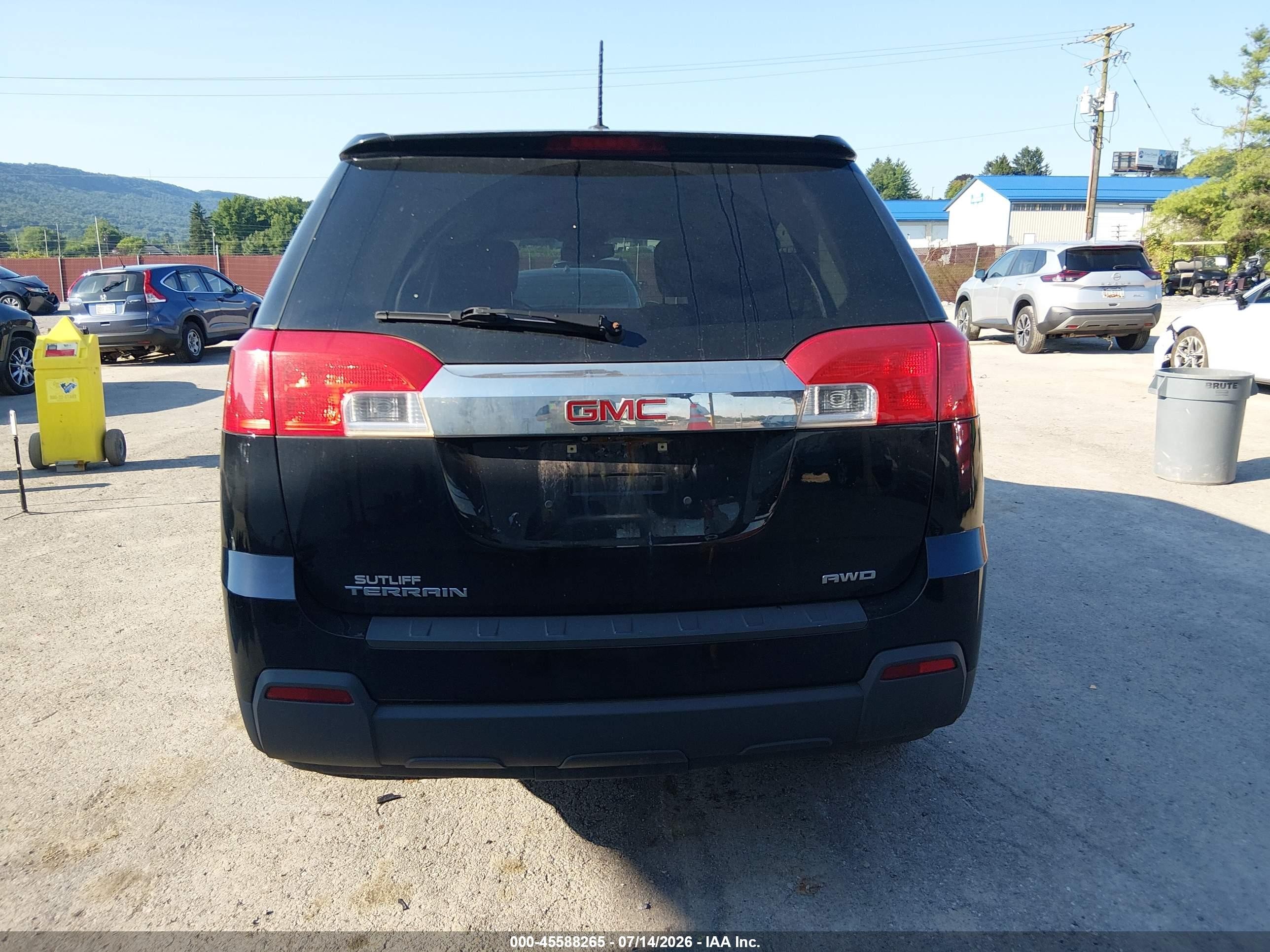 2015 Gmc Terrain Sle-1 Black vin: 2GKFLVEK3F6268604