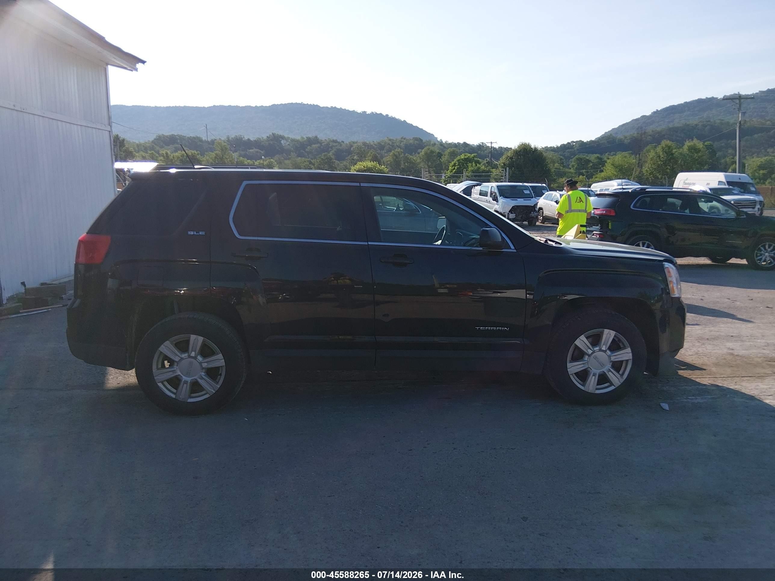 2015 Gmc Terrain Sle-1 Black vin: 2GKFLVEK3F6268604