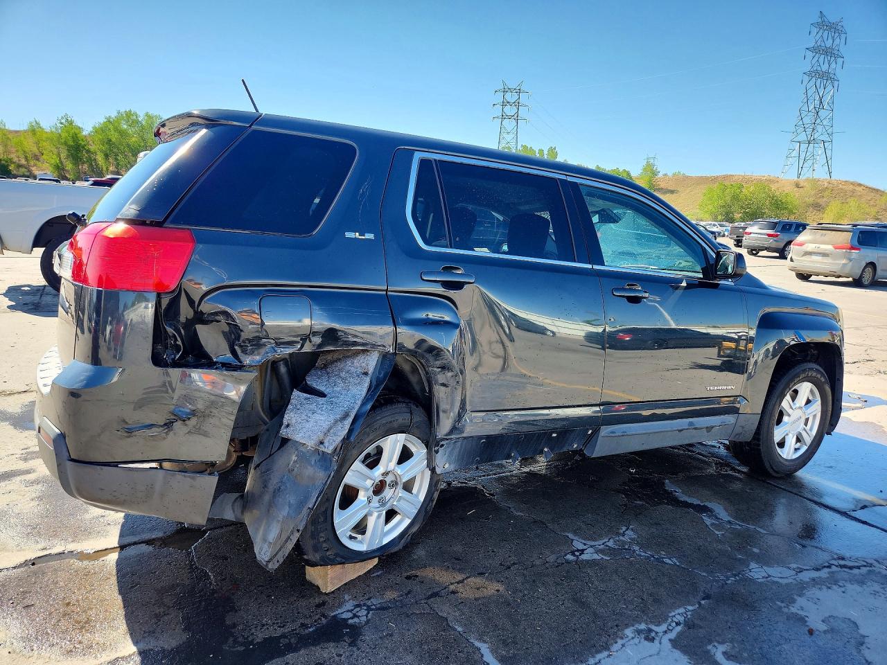 2014 Gmc Terrain Sle Gray vin: 2GKFLVEK4E6135235