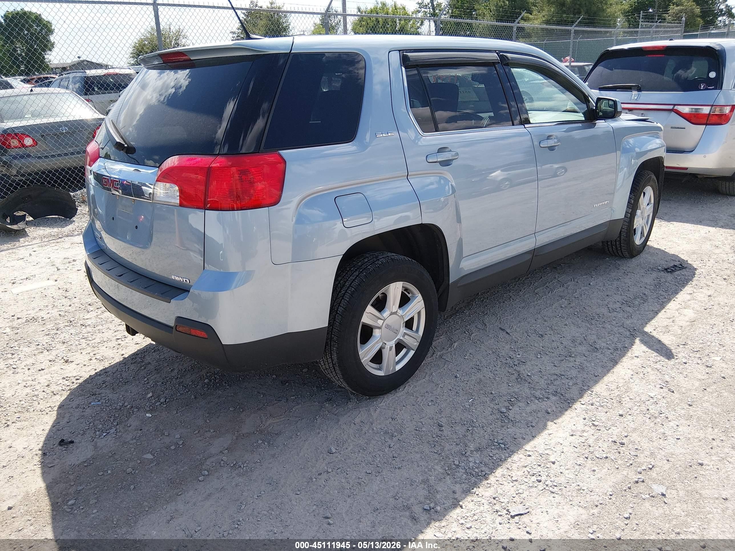 2014 Gmc Terrain Sle-1 Blue vin: 2GKFLVEK4E6231074