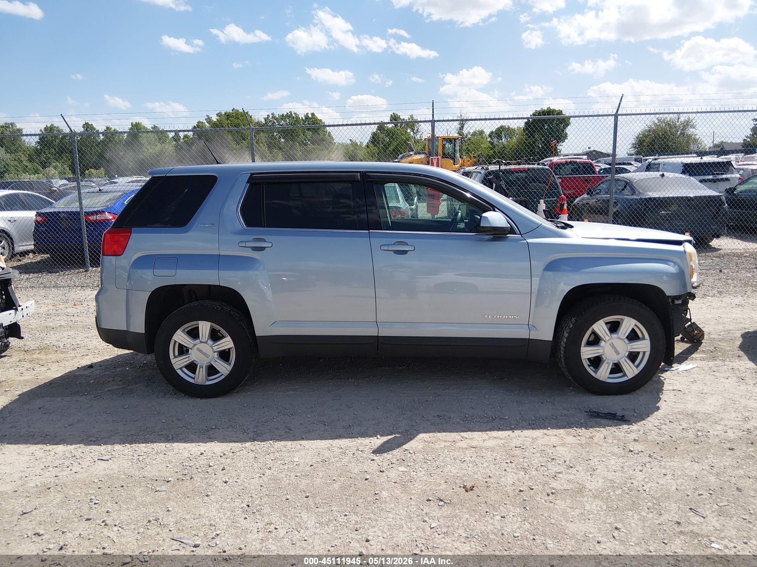 2014 Gmc Terrain Sle-1 Blue vin: 2GKFLVEK4E6231074