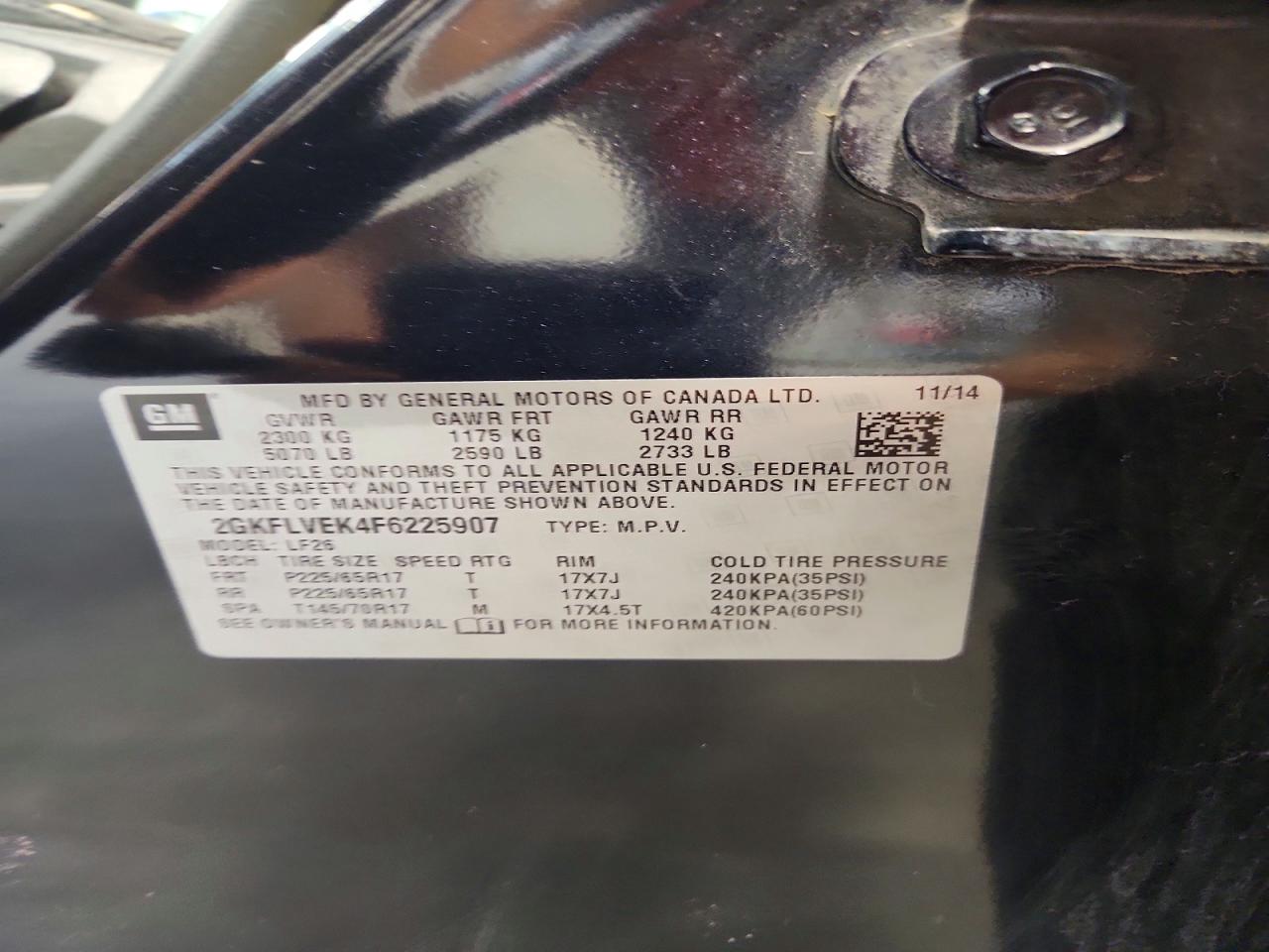 2015 Gmc Terrain Sle Синий vin: 2GKFLVEK4F6225907