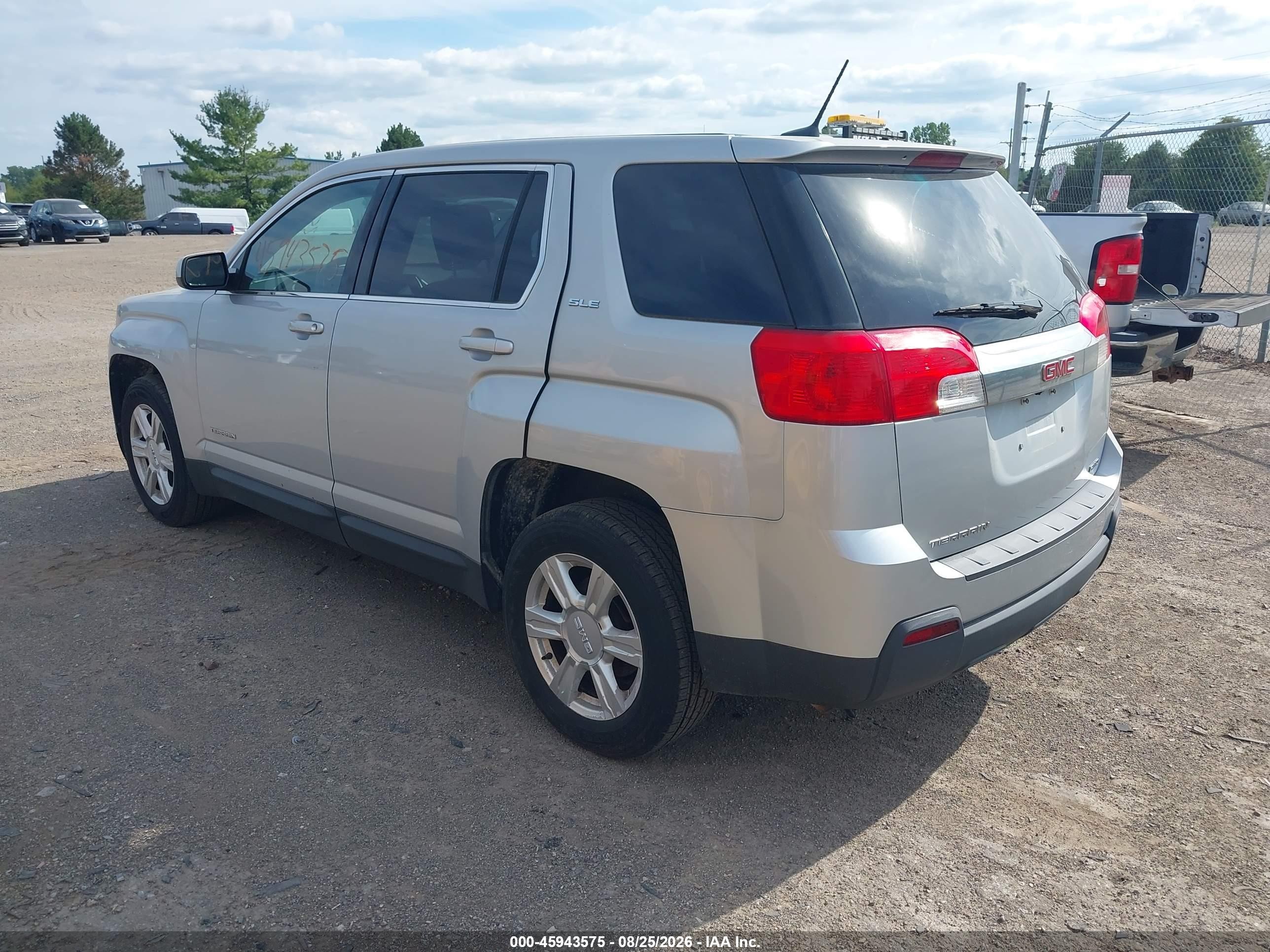 2015 Gmc Terrain Sle-1 Silver vin: 2GKFLVEK5F6107963