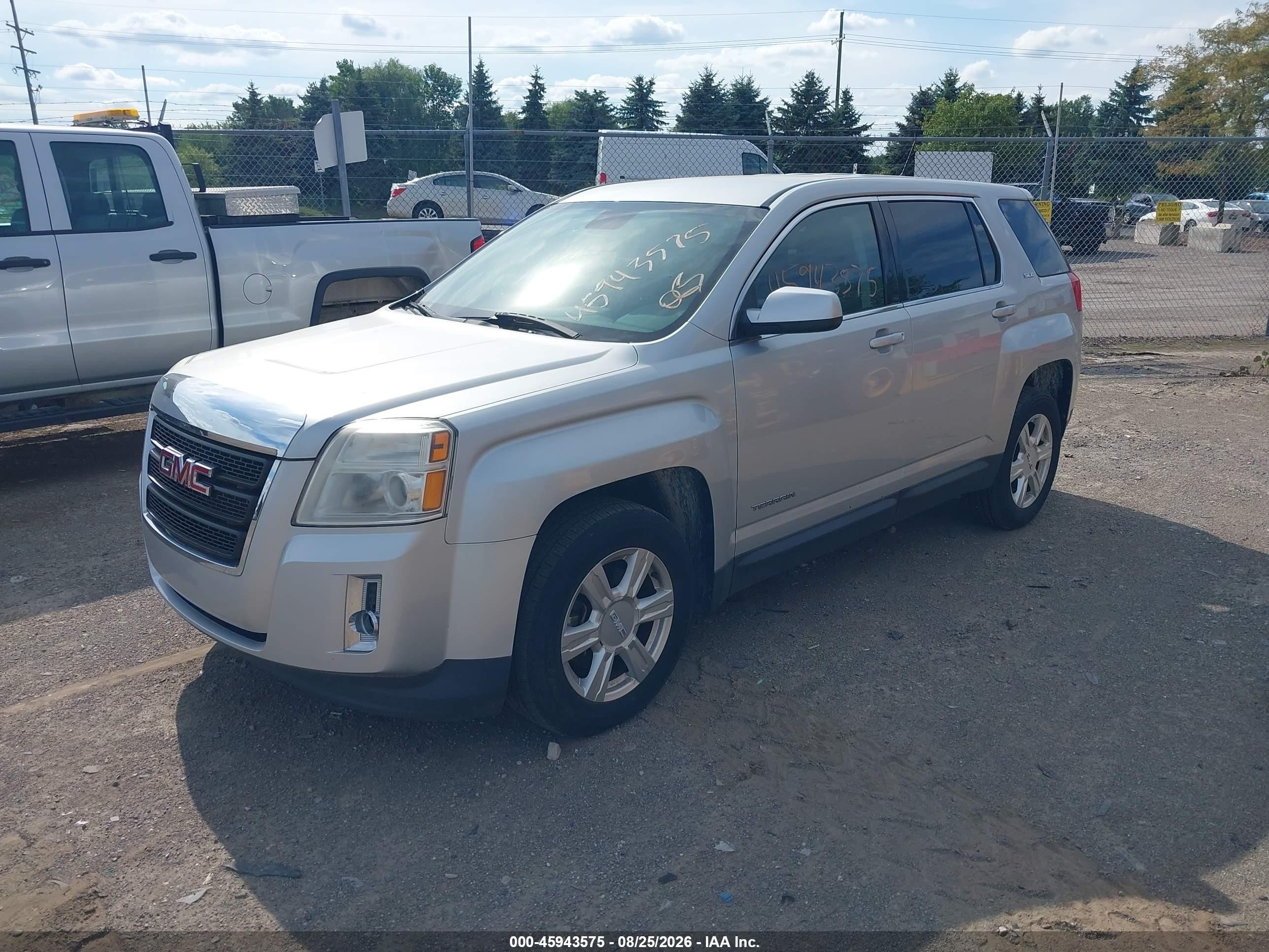 2015 Gmc Terrain Sle-1 Silver vin: 2GKFLVEK5F6107963