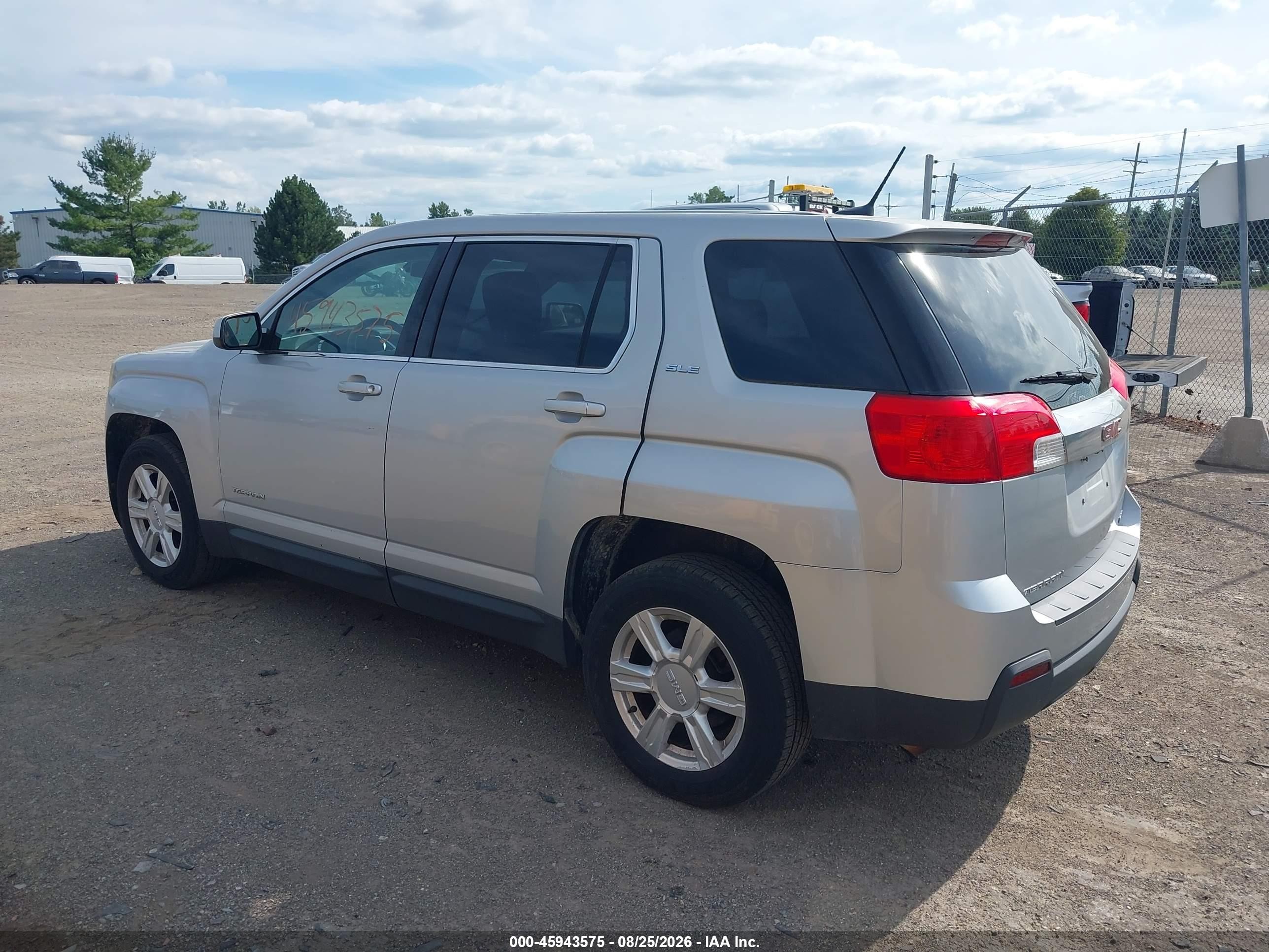 2015 Gmc Terrain Sle-1 Silver vin: 2GKFLVEK5F6107963