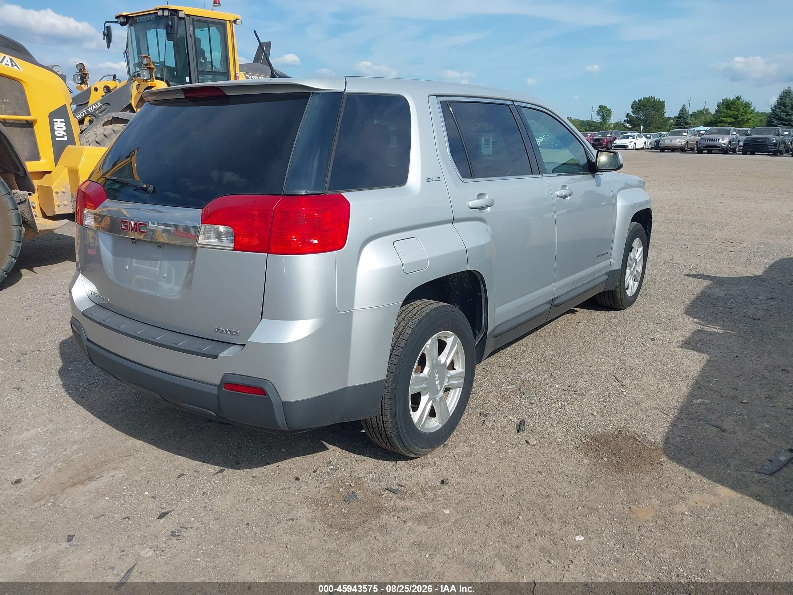 2015 Gmc Terrain Sle-1 Silver vin: 2GKFLVEK5F6107963