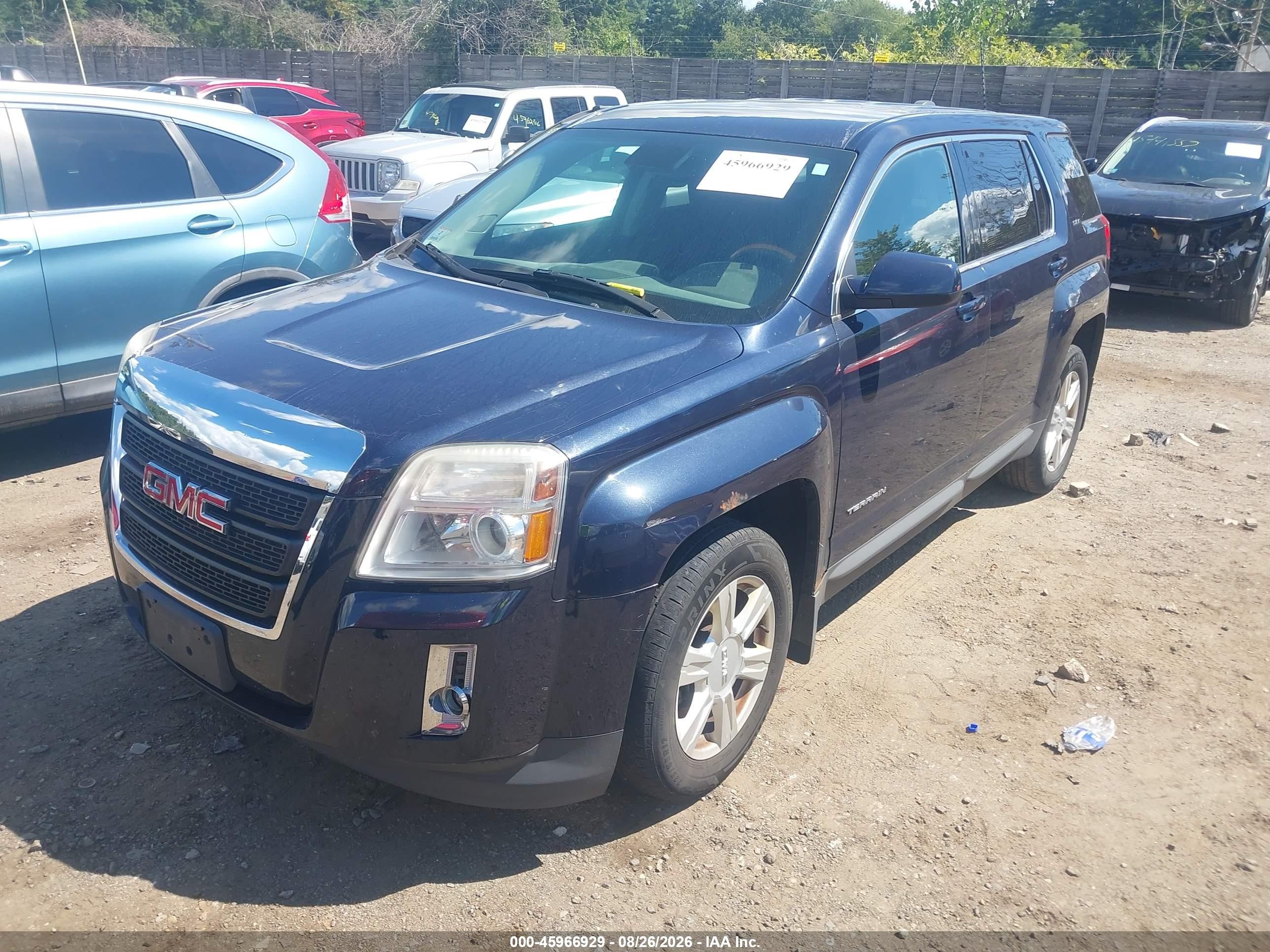 2015 Gmc Terrain Sle-1 Blue vin: 2GKFLVEK5F6256602