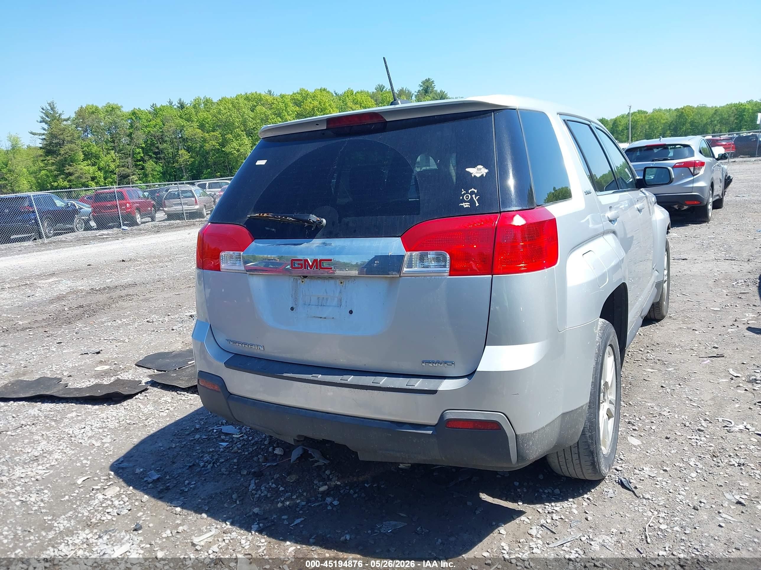 2015 Gmc Terrain Sle-1 Silver vin: 2GKFLVEK5F6398884