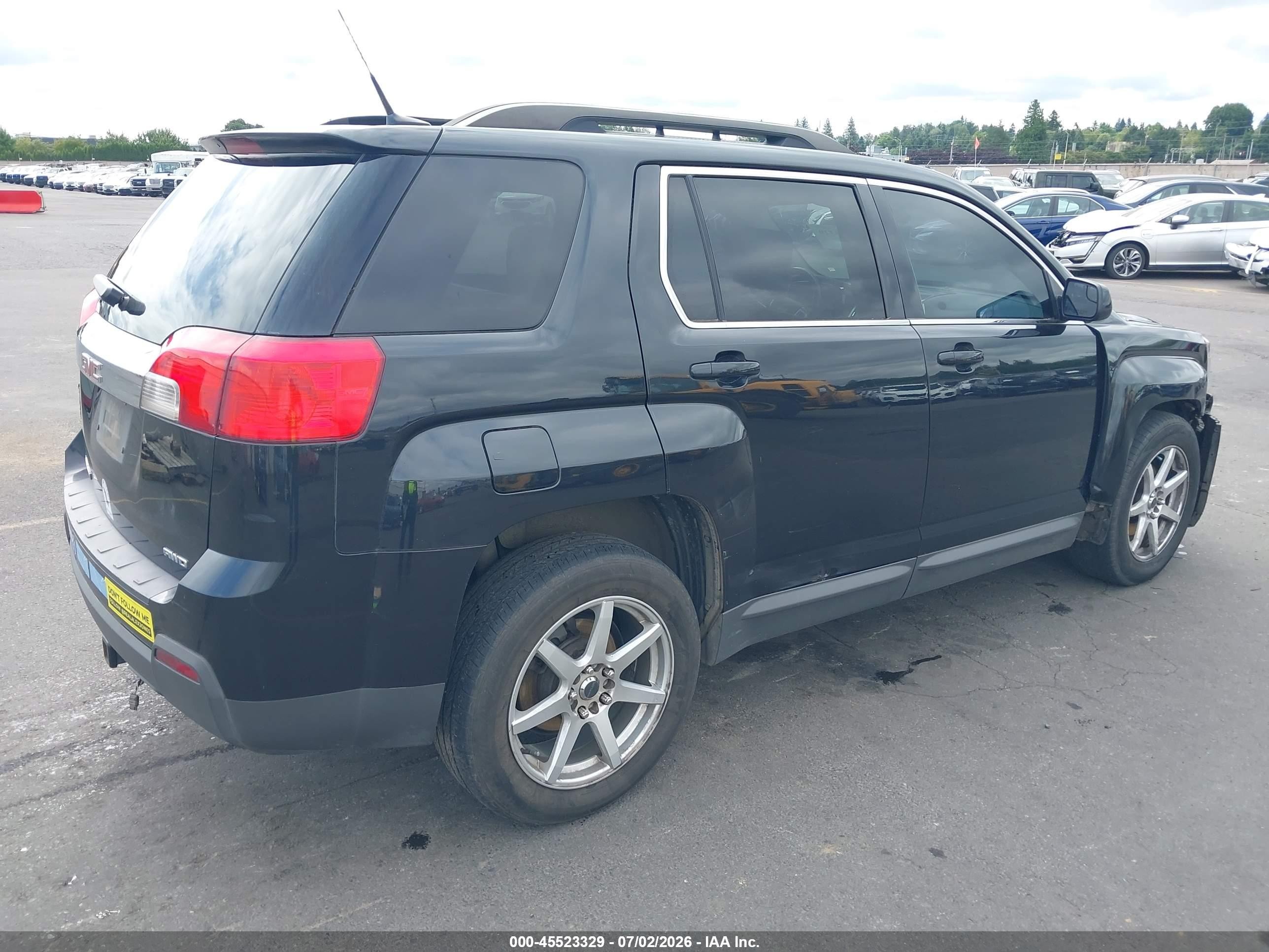 2012 Gmc Terrain Slt-1 Black vin: 2GKFLVEK6C6234894