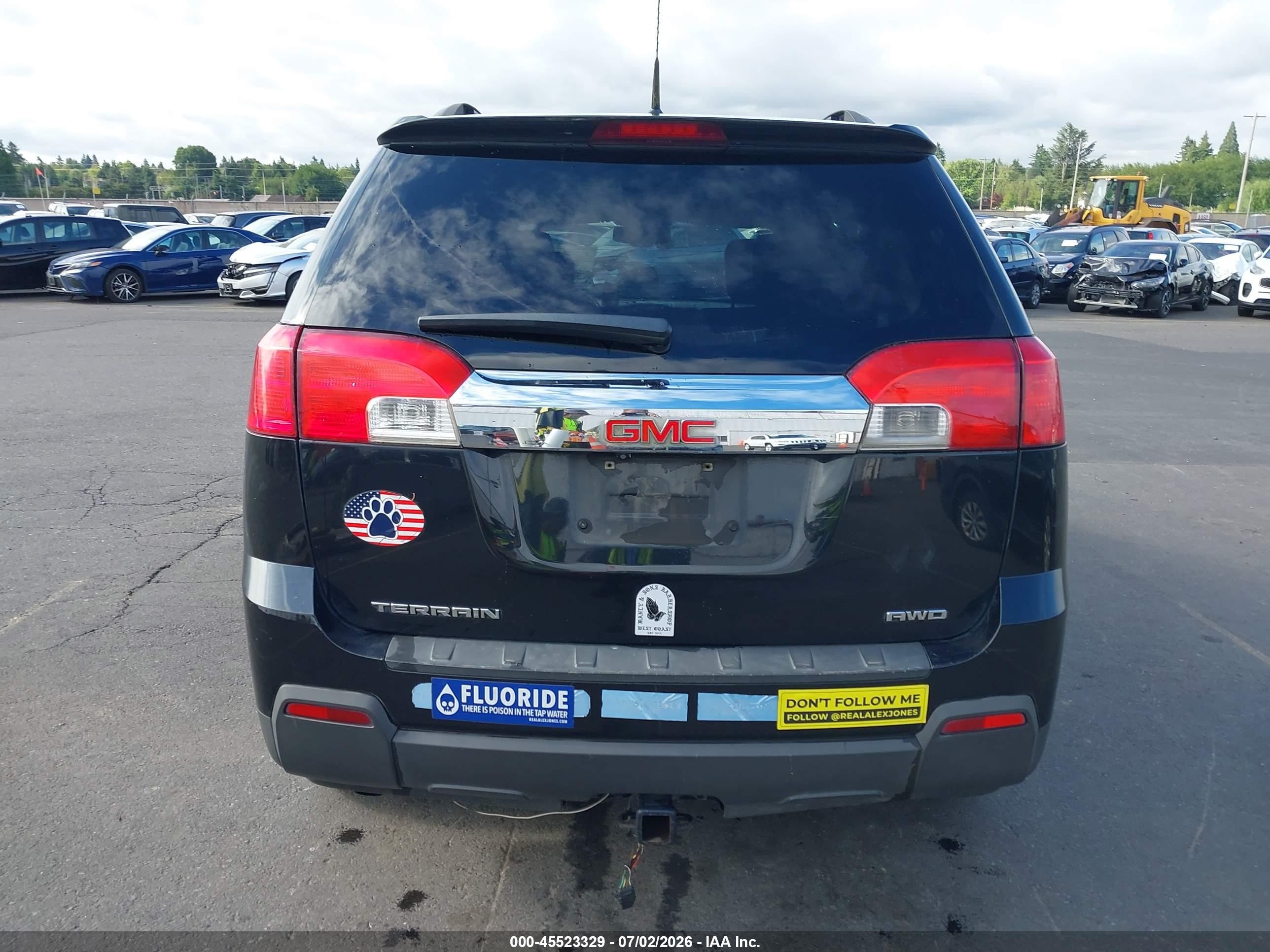 2012 Gmc Terrain Slt-1 Black vin: 2GKFLVEK6C6234894