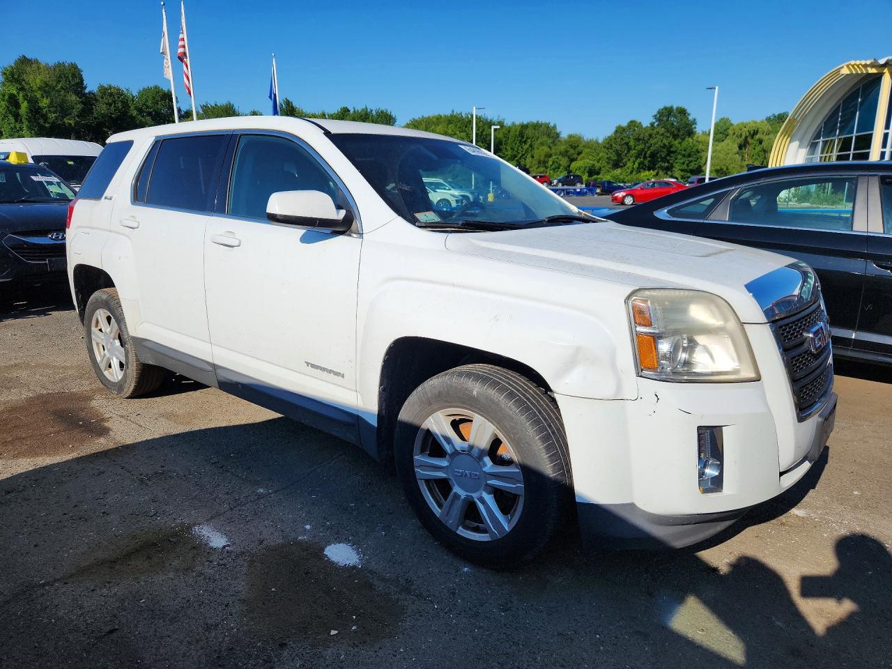 2014 Gmc Terrain Sle White vin: 2GKFLVEK6E6343648