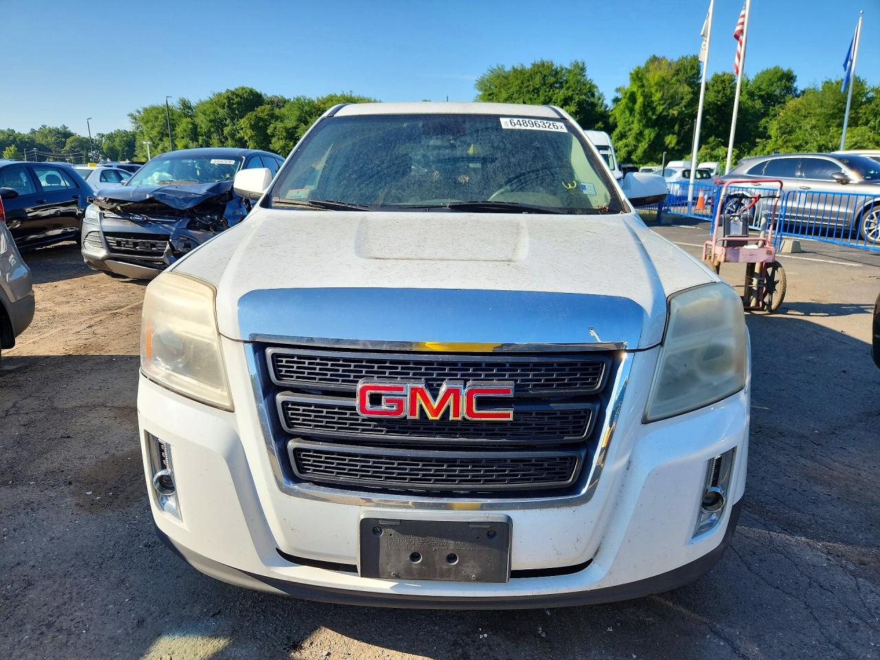 2014 Gmc Terrain Sle White vin: 2GKFLVEK6E6343648