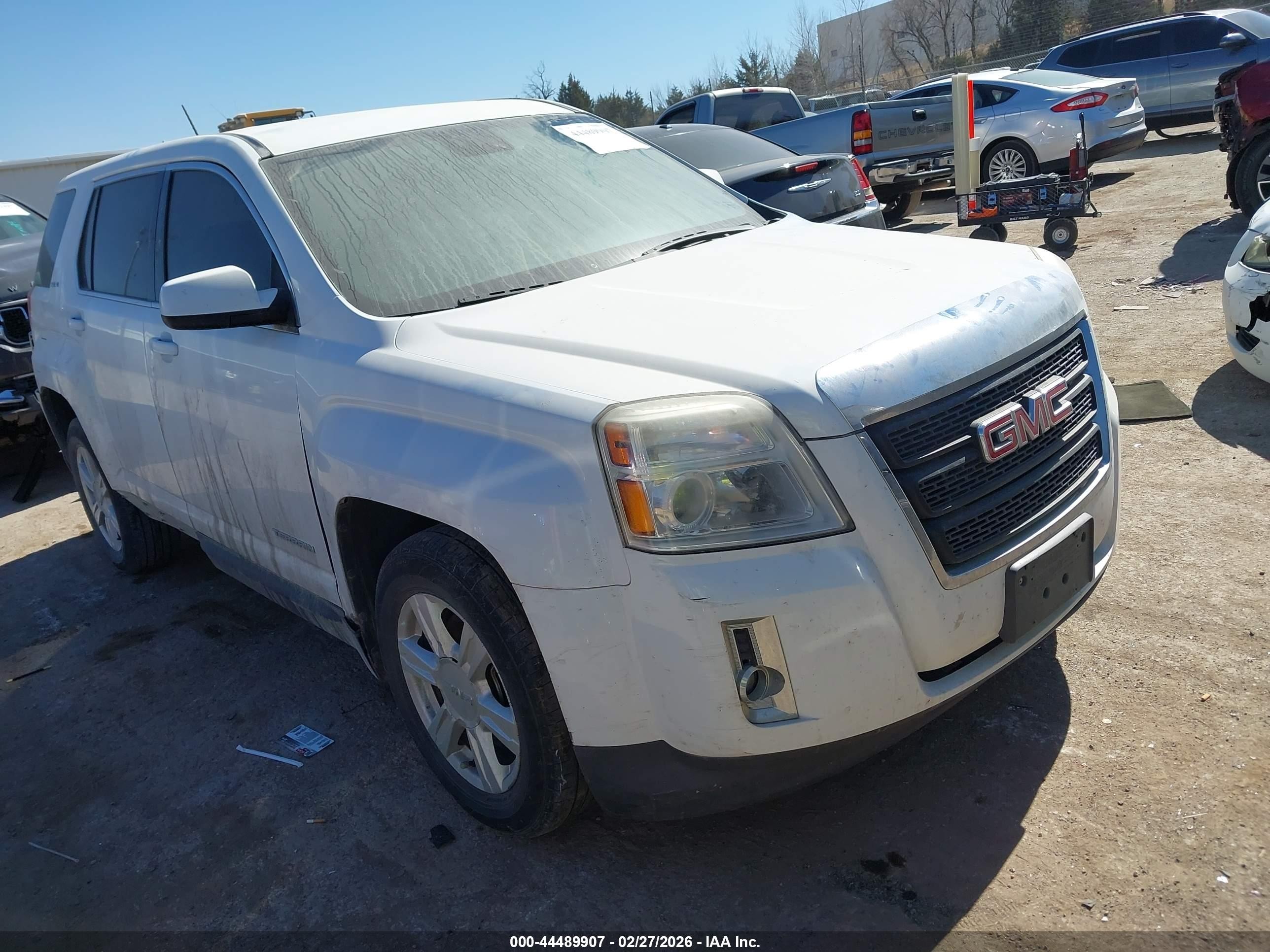 2015 Gmc Terrain Sle-1 White vin: 2GKFLVEK6F6343232