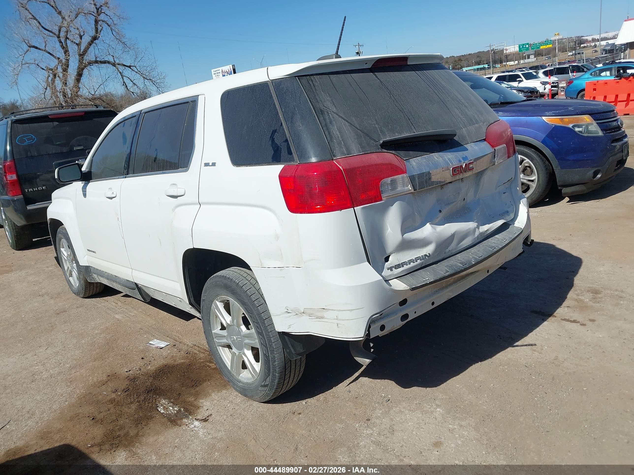 2015 Gmc Terrain Sle-1 White vin: 2GKFLVEK6F6343232